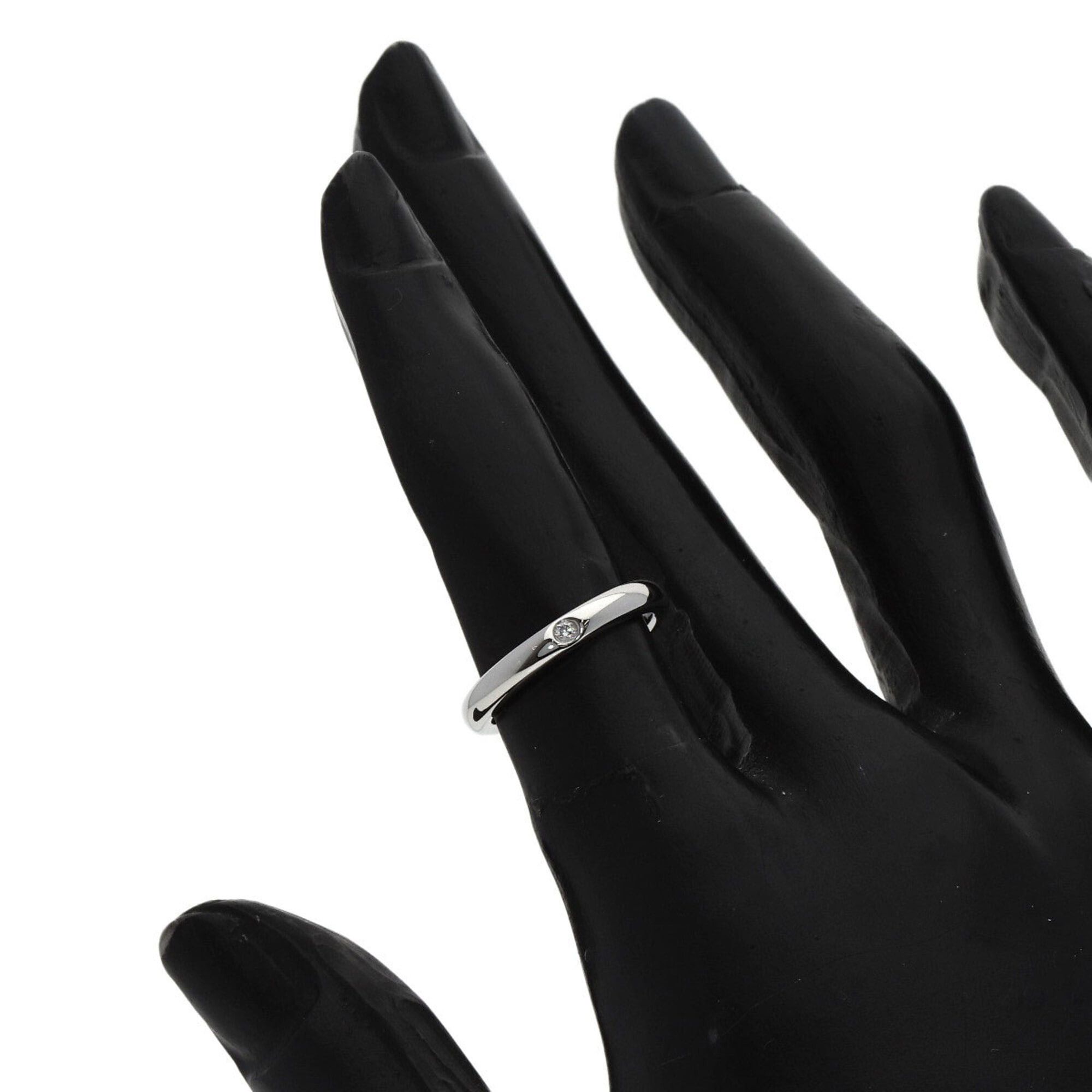 Tiffany & Co. Tiffany & Co. Stacking Band 1P Diamond Ring, Platinum PT950, Women's. Size ONE SIZE - 7 Thumbnail