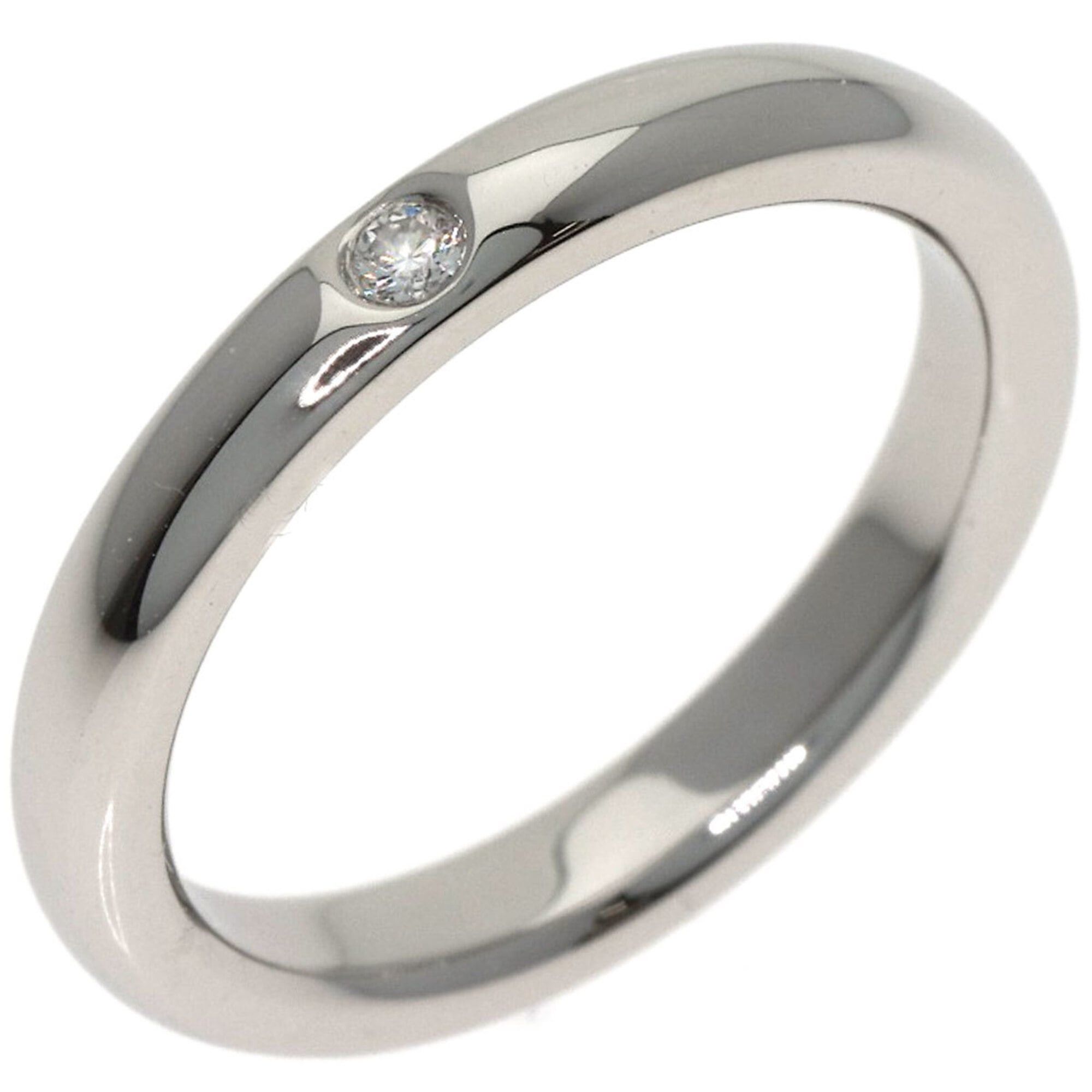 Tiffany & Co. Tiffany & Co. Stacking Band 1P Diamond Ring, Platinum PT950, Women's. Size ONE SIZE - 2 Thumbnail