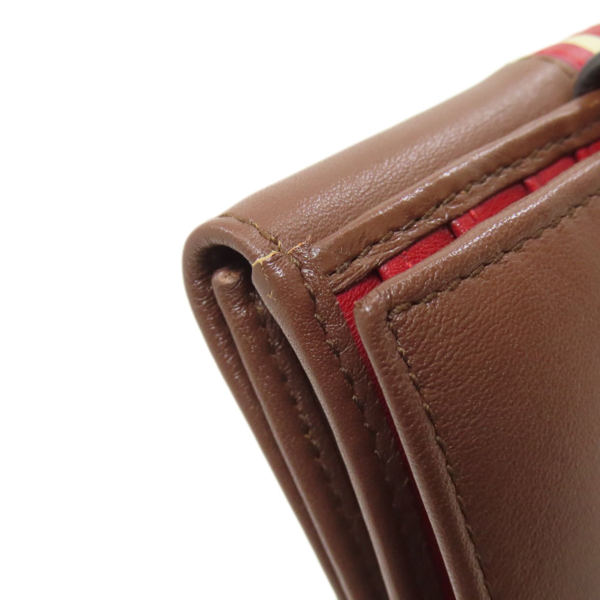 Bally Bally Stripe Bi-fold Wallet Leather Women's BALLY Size ONE SIZE - 21 Thumbnail