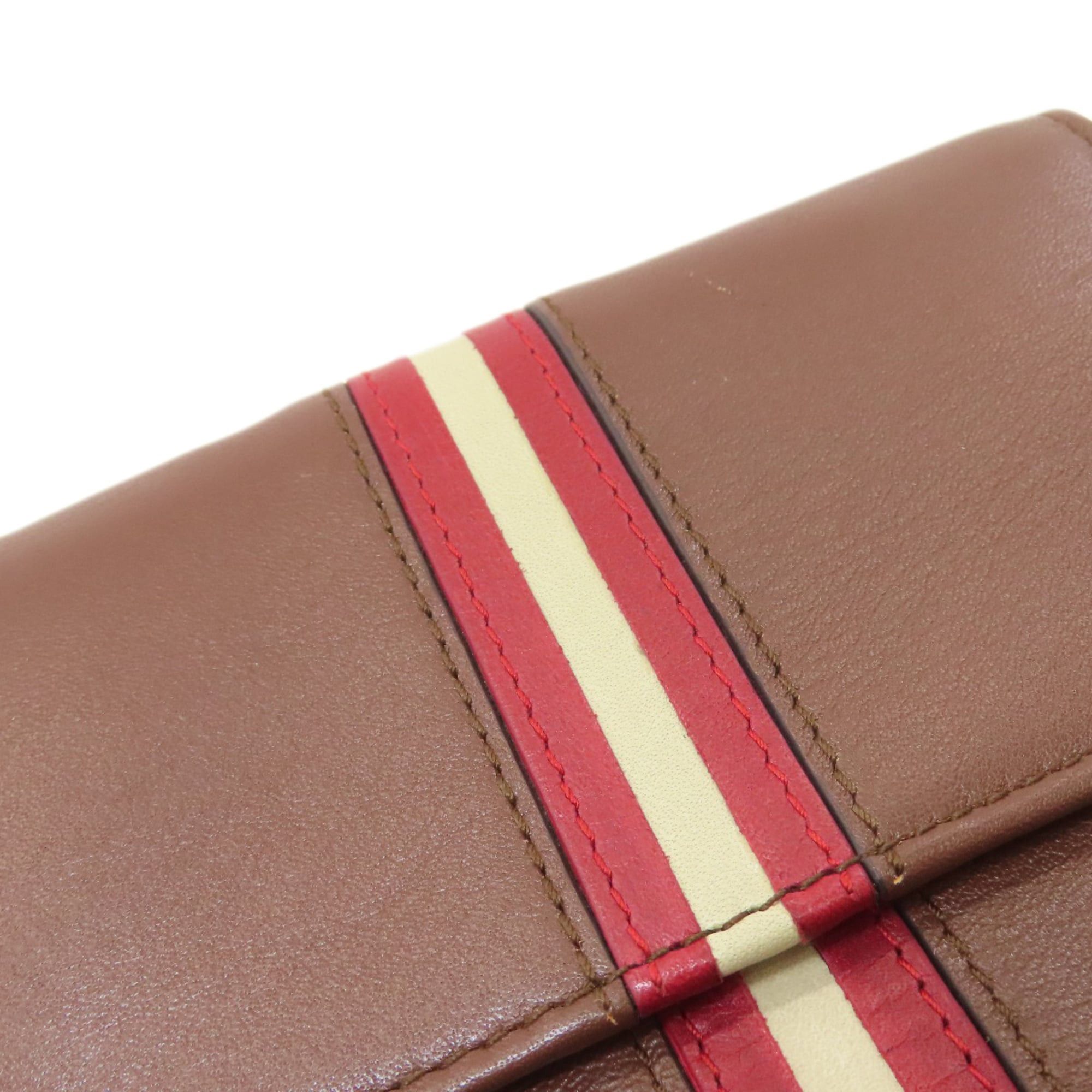 Bally Bally Stripe Bi-fold Wallet Leather Women's BALLY Size ONE SIZE - 19 Thumbnail