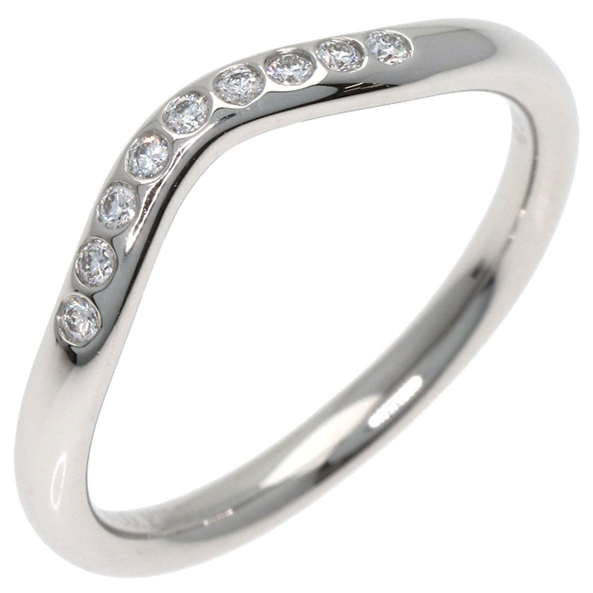 Tiffany & Co. Tiffany & Co. Curved Band Diamond Ring, Platinum PT950, Women's. Size ONE SIZE - 2 Thumbnail