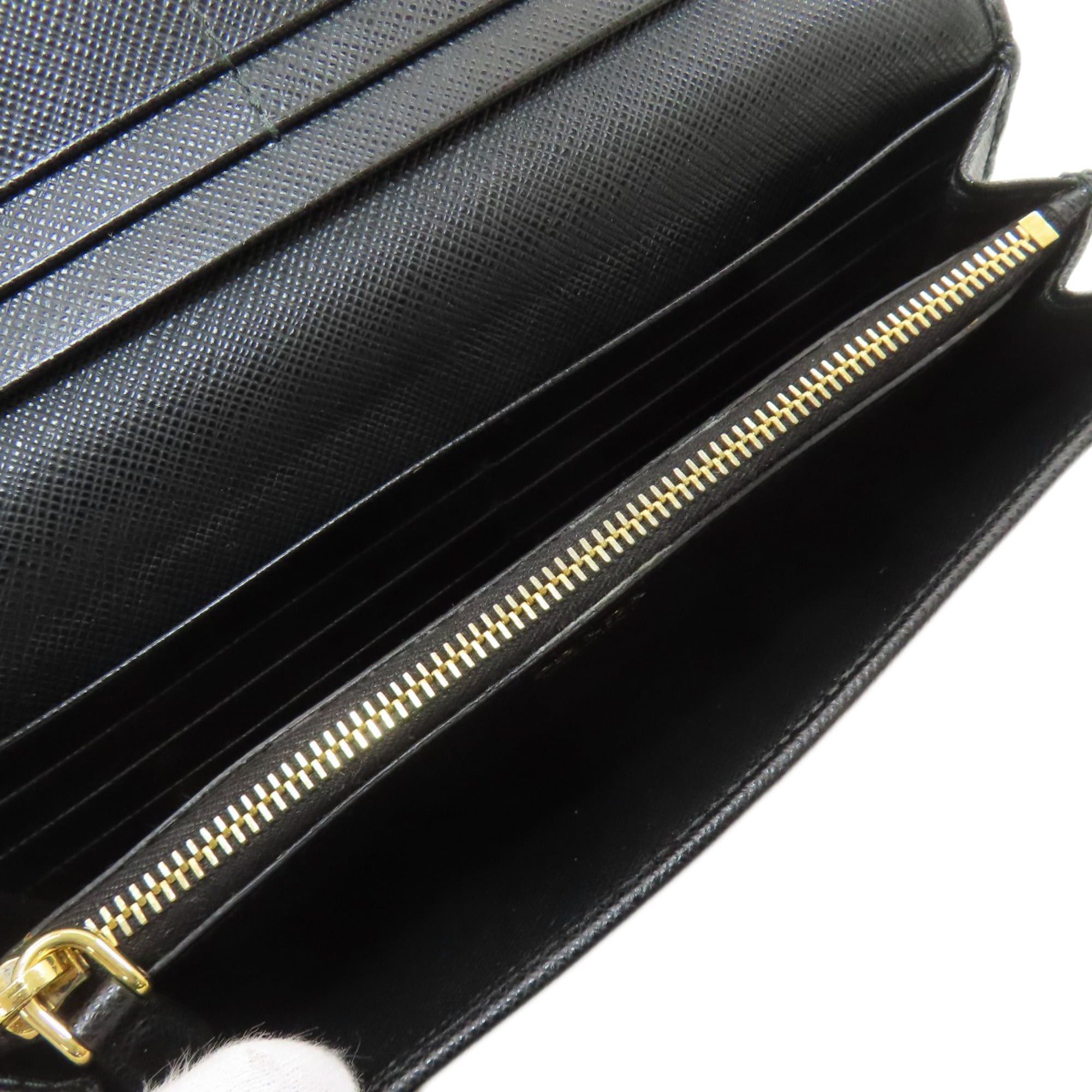 Prada Prada Saffiano Leather Long Wallet for Women PRADA Size ONE SIZE - 5 Thumbnail