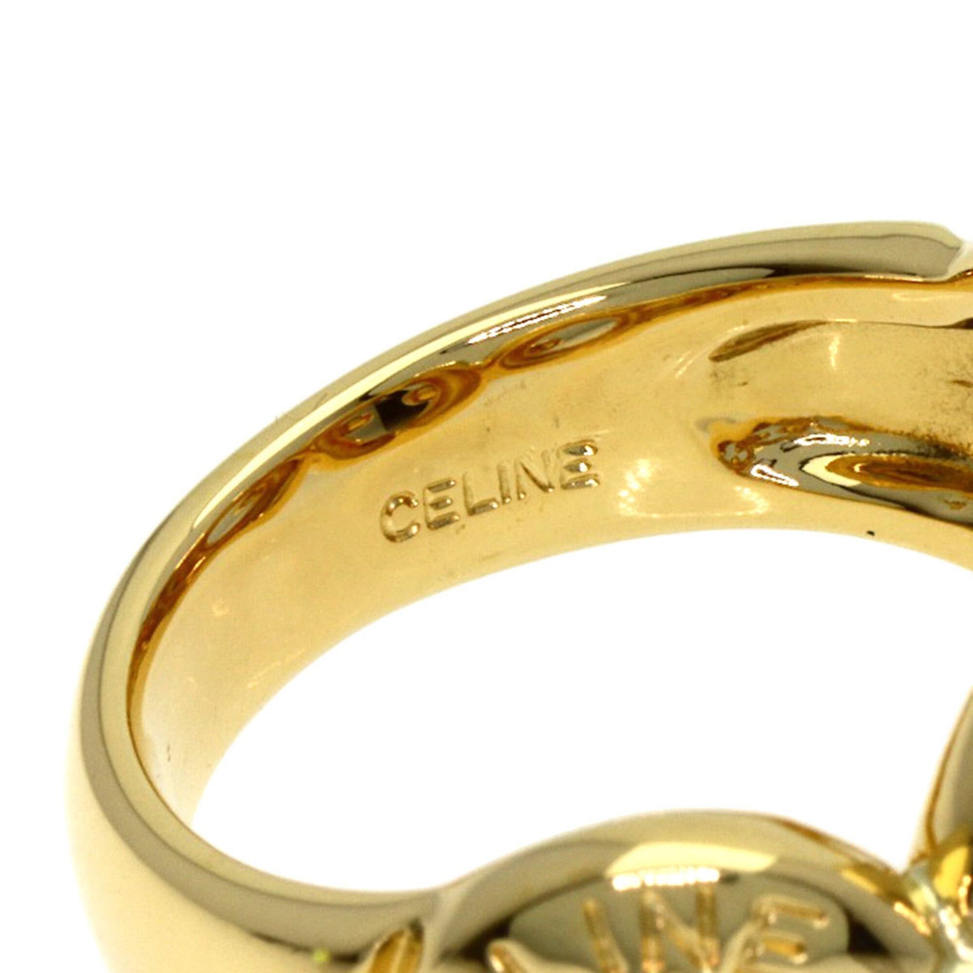 Celine Celine Circle Logo Ring, 18K Yellow Gold, Women's Size ONE SIZE - 5 Thumbnail