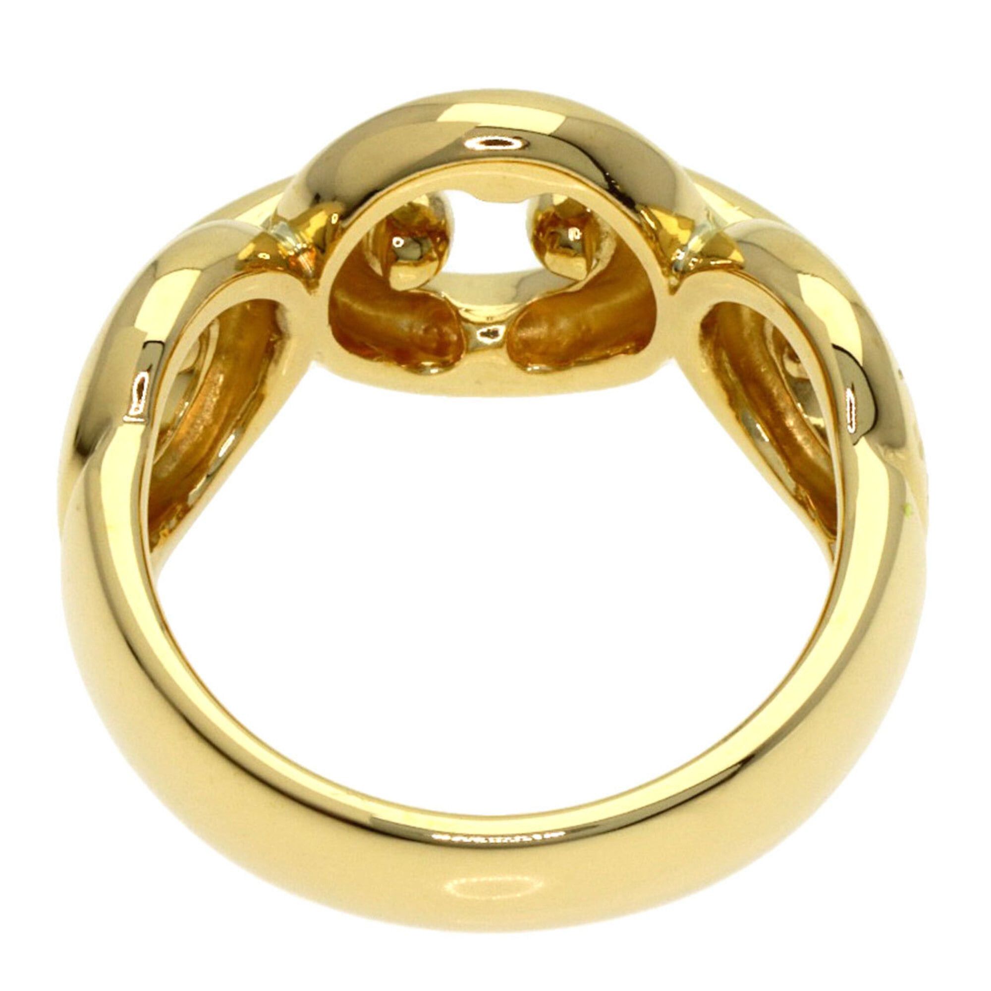 Celine Celine Circle Logo Ring, 18K Yellow Gold, Women's Size ONE SIZE - 4 Thumbnail