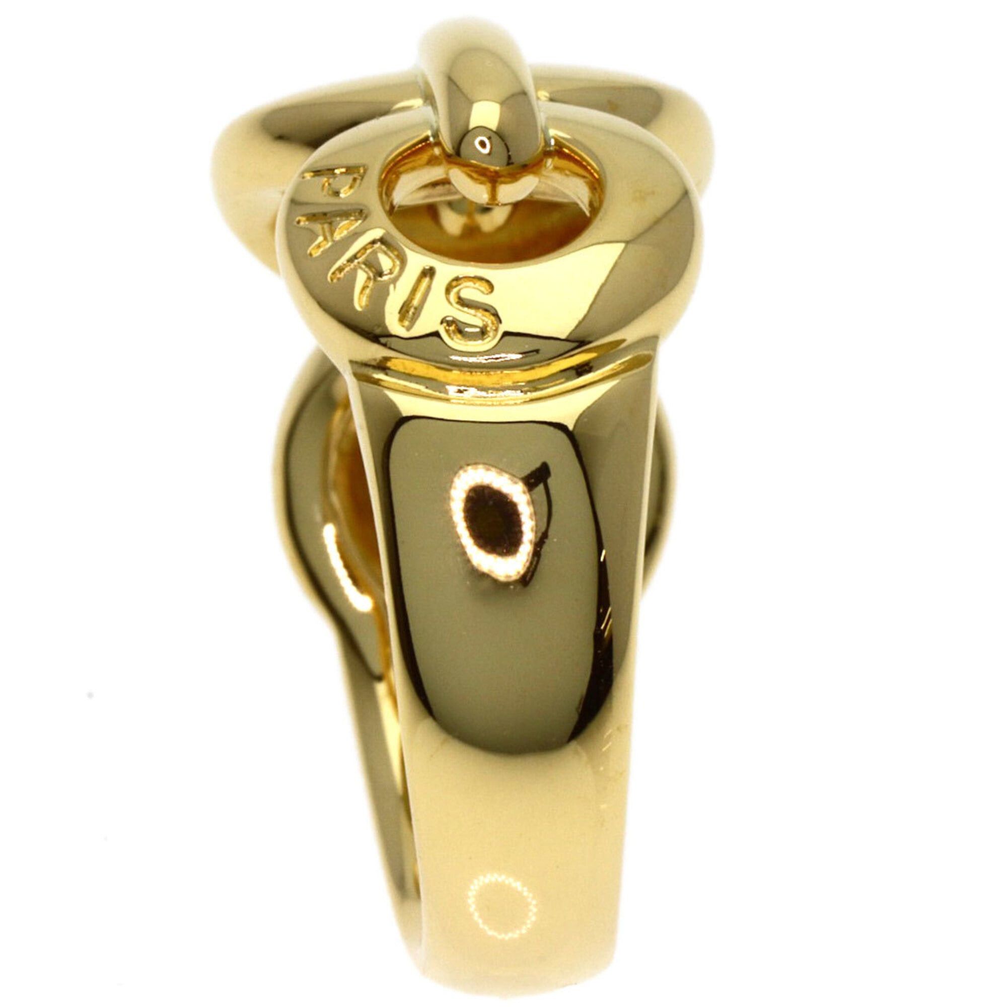 Celine Celine Circle Logo Ring, 18K Yellow Gold, Women's Size ONE SIZE - 3 Thumbnail