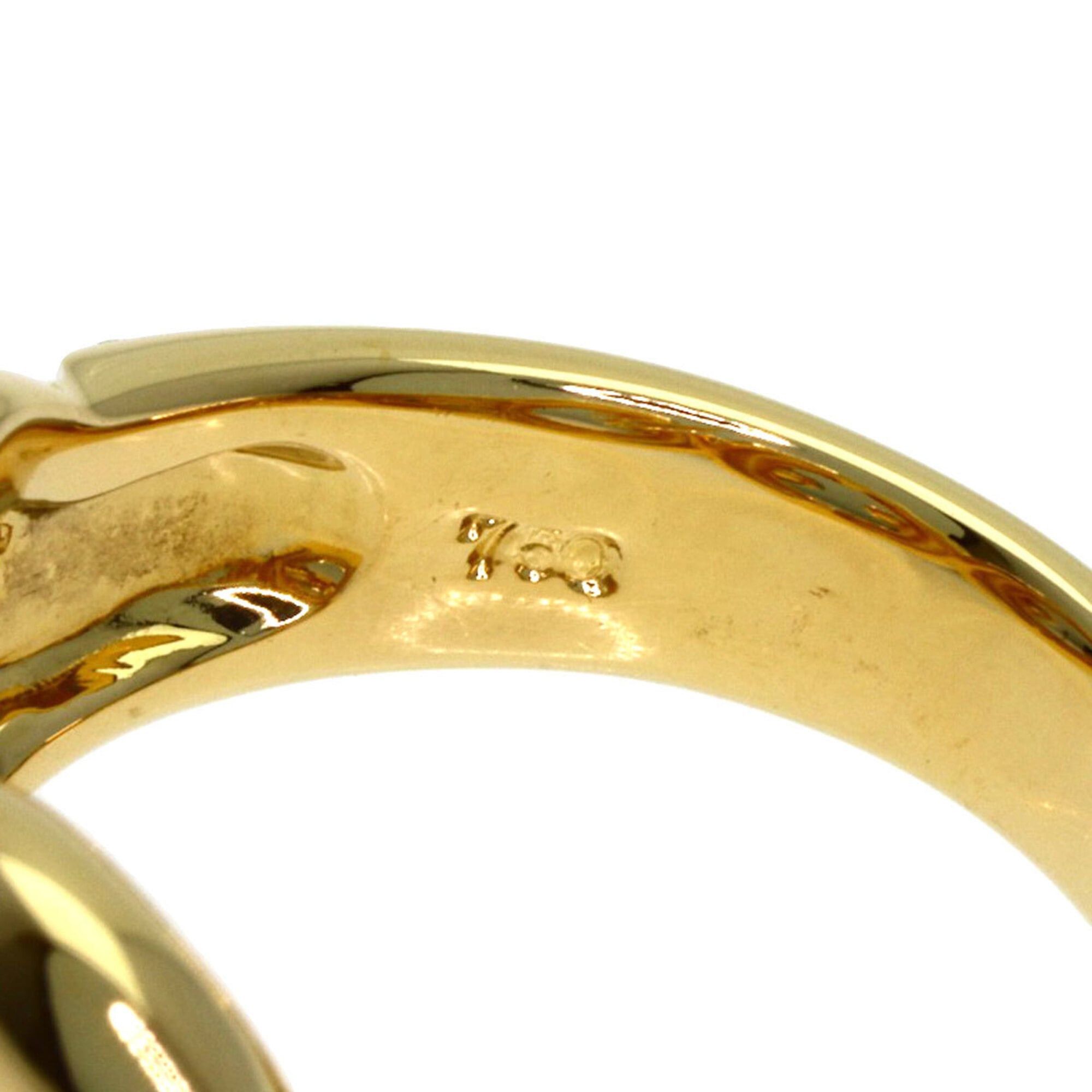 Celine Celine Circle Logo Ring, 18K Yellow Gold, Women's Size ONE SIZE - 6 Thumbnail