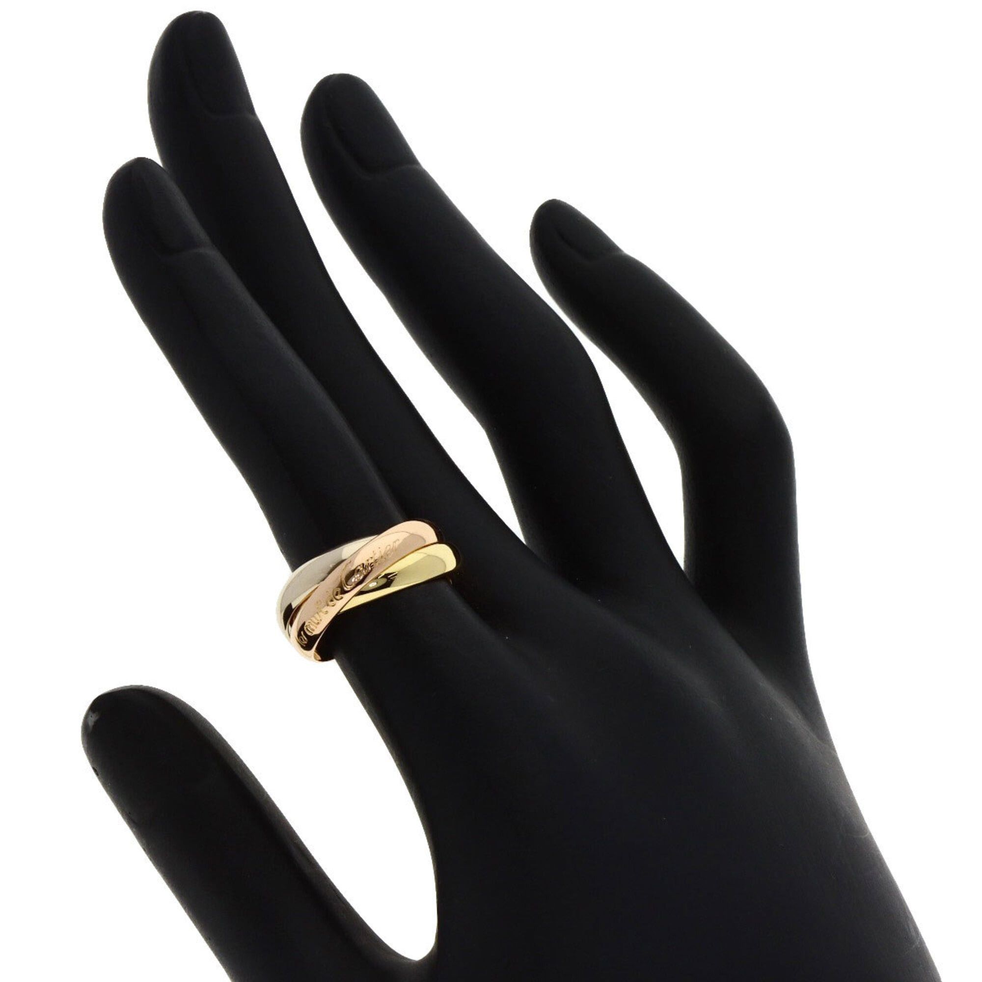 Cartier Cartier Trinity #49 Ring, 18K Yellow Gold/18K White Pink Gold, Women's, CARTIER Size ONE SIZE - 4 Thumbnail