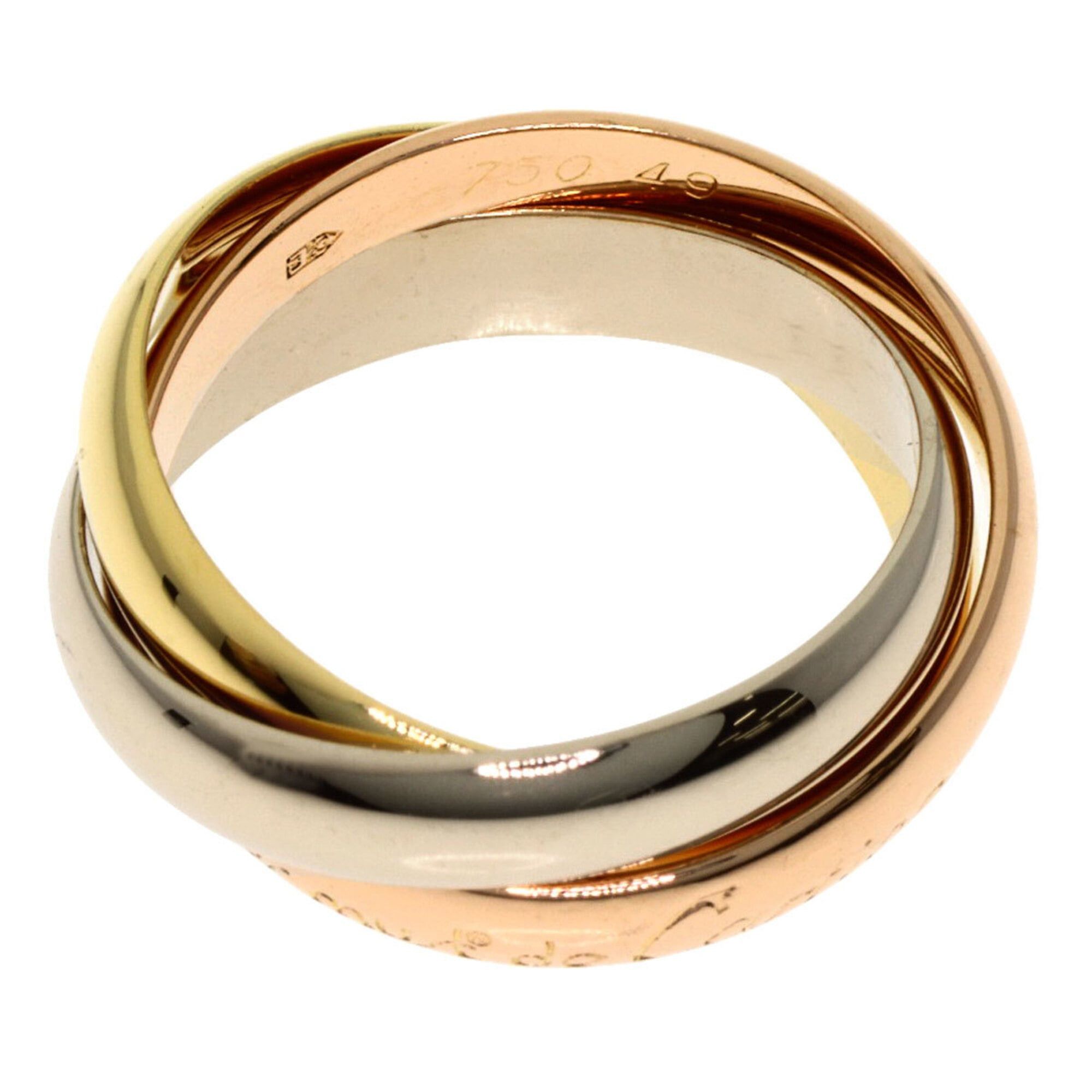 Cartier Cartier Trinity #49 Ring, 18K Yellow Gold/18K White Pink Gold, Women's, CARTIER Size ONE SIZE - 3 Thumbnail