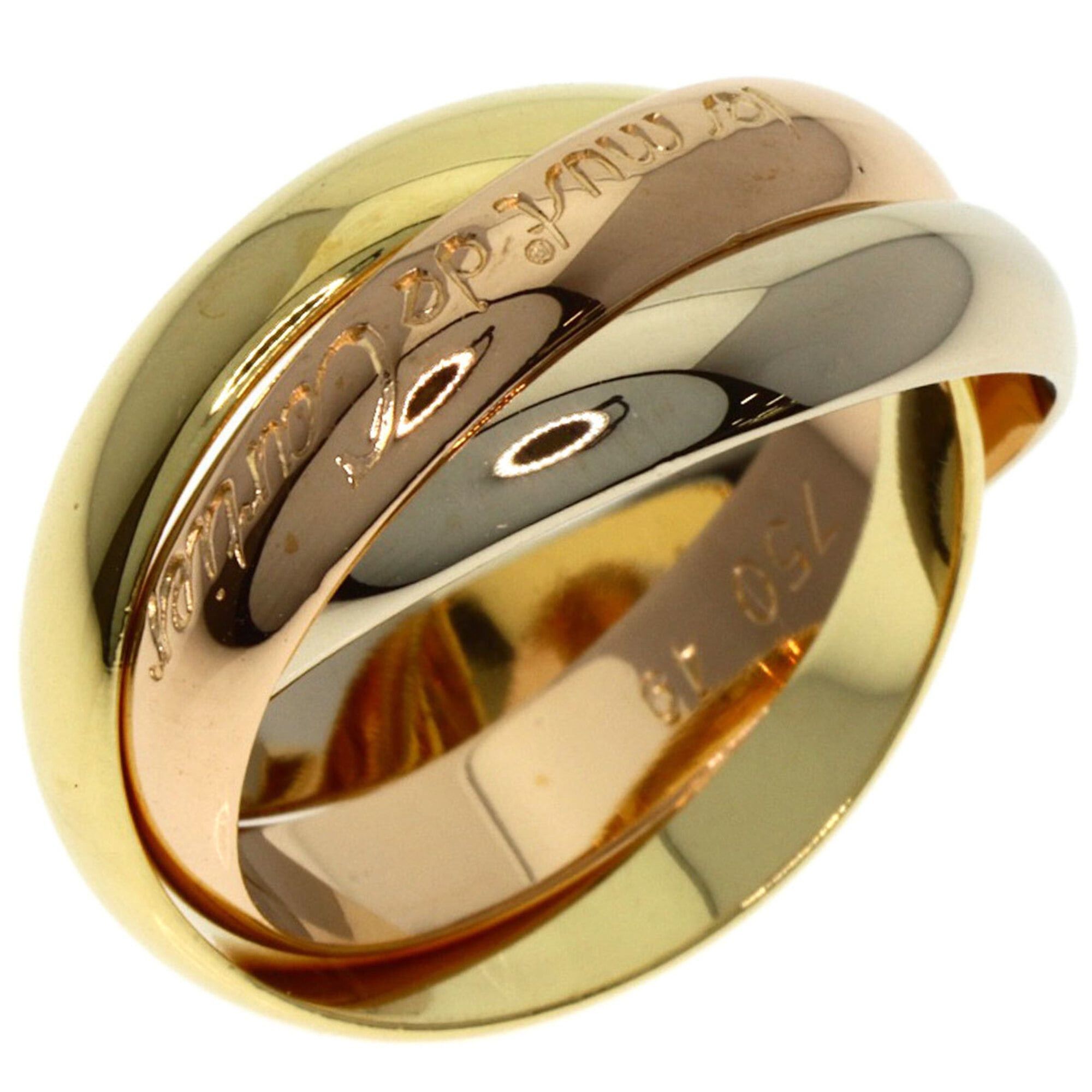 Cartier Cartier Trinity #49 Ring, 18K Yellow Gold/18K White Pink Gold, Women's, CARTIER Size ONE SIZE - 2 Thumbnail
