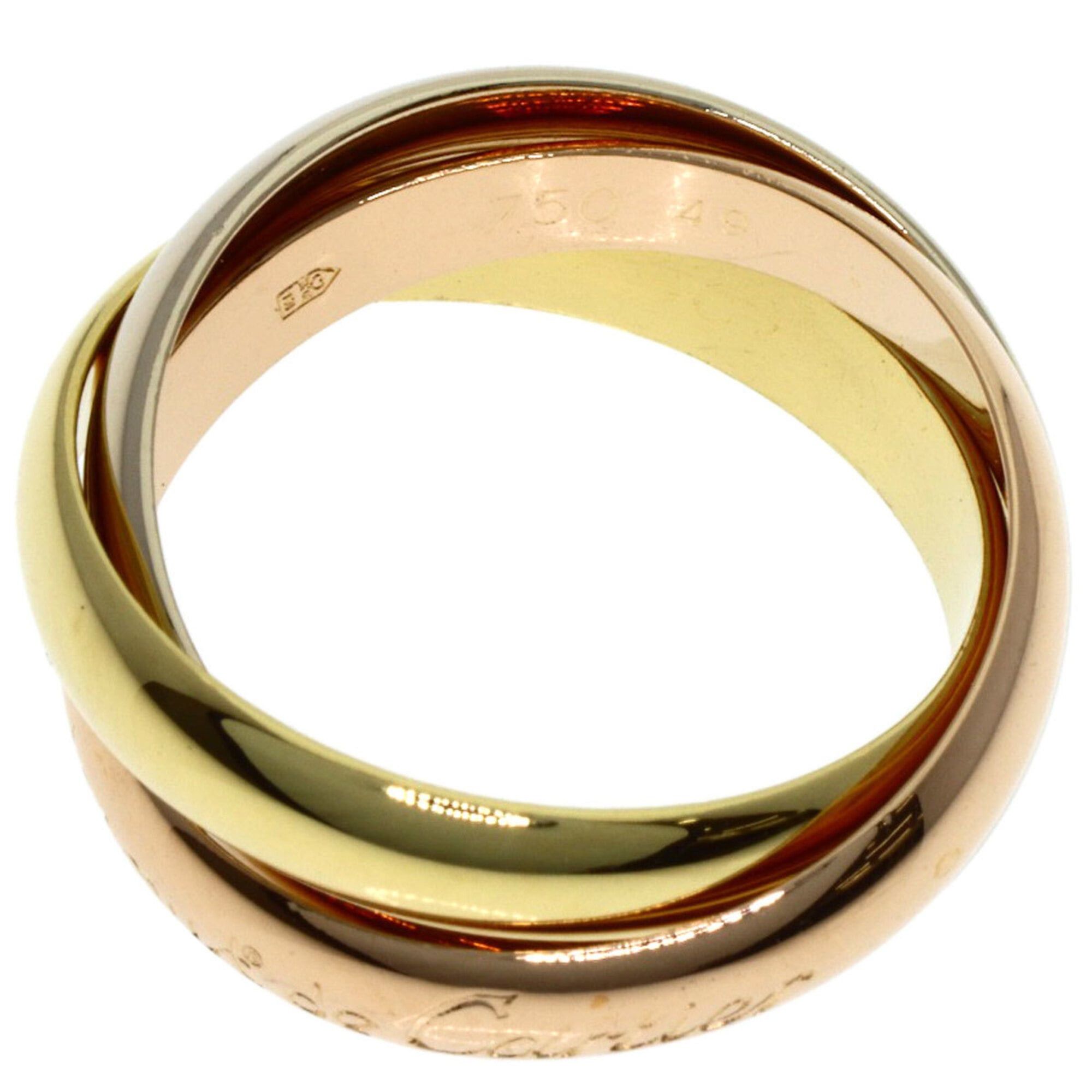 Cartier Cartier Trinity #49 Ring, 18K Yellow Gold/18K White Pink Gold, Women's, CARTIER Size ONE SIZE - 3 Thumbnail