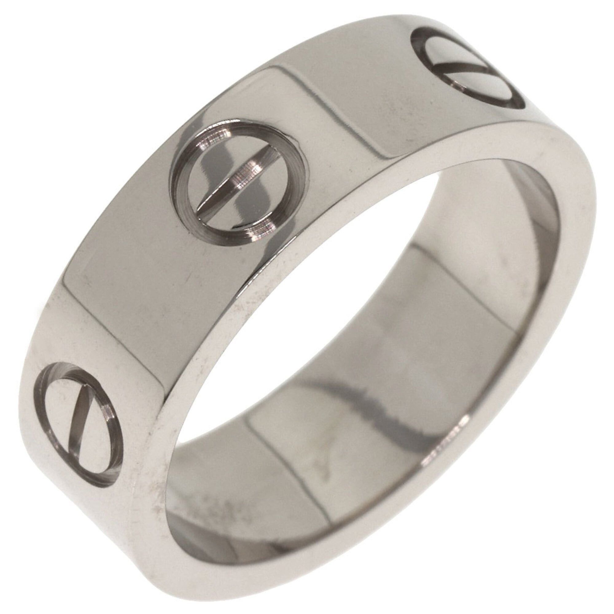 Cartier Cartier Love Ring #49, 18K White Gold, Women's Ring, CARTIER Size ONE SIZE - 2 Thumbnail