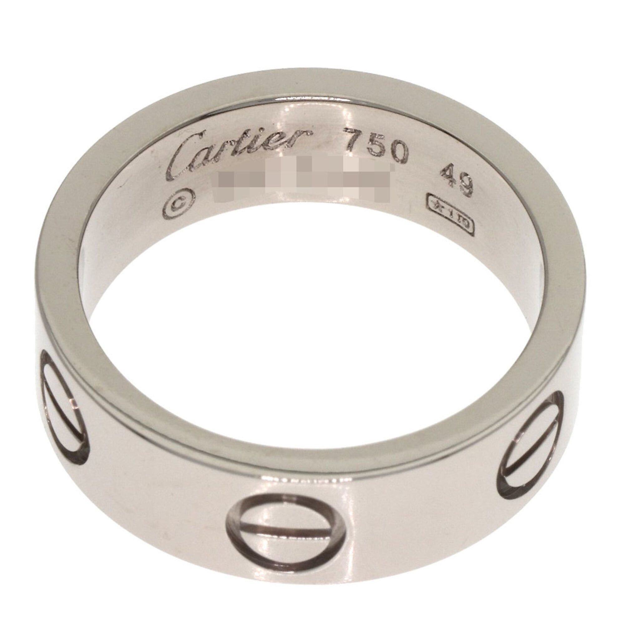 Cartier Cartier Love Ring #49, 18K White Gold, Women's Ring, CARTIER Size ONE SIZE - 4 Thumbnail