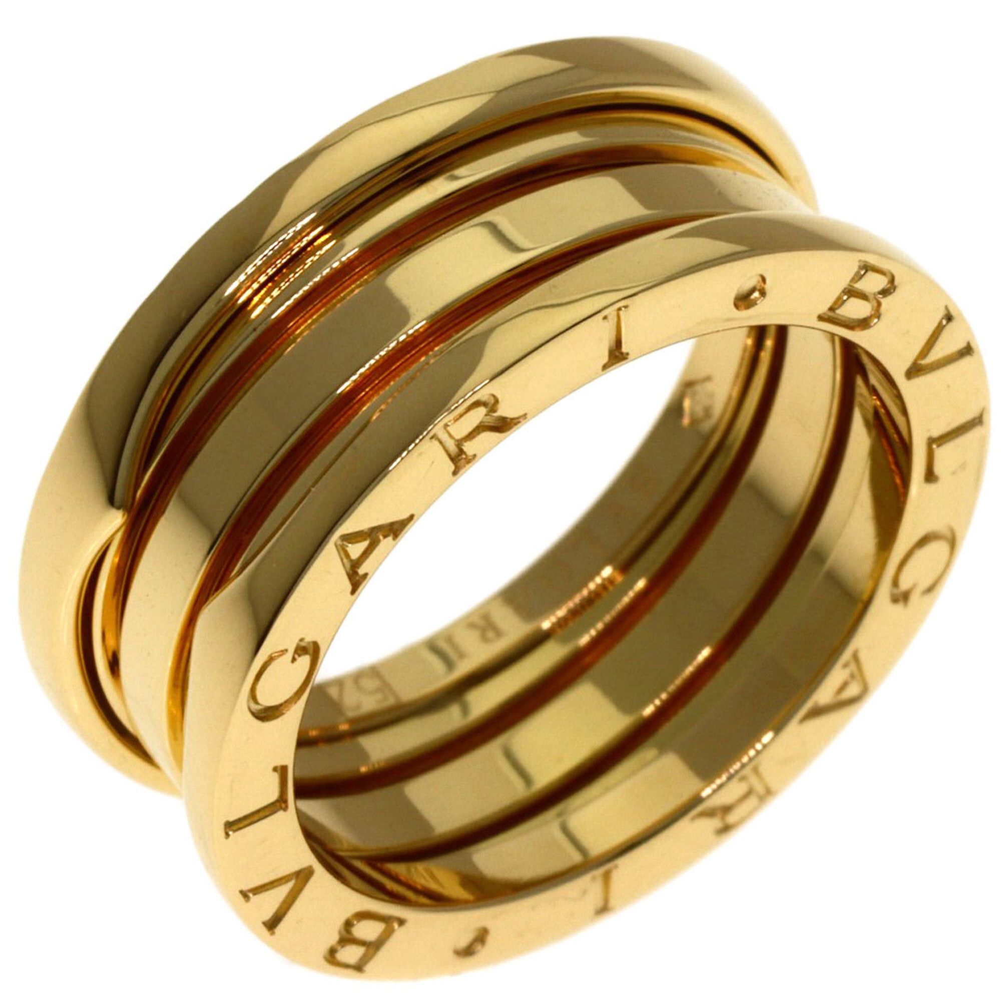 Bvlgari BVLGARI B-zero1 2-band ring #52, 18K yellow gold, women's. Size ONE SIZE - 2 Thumbnail