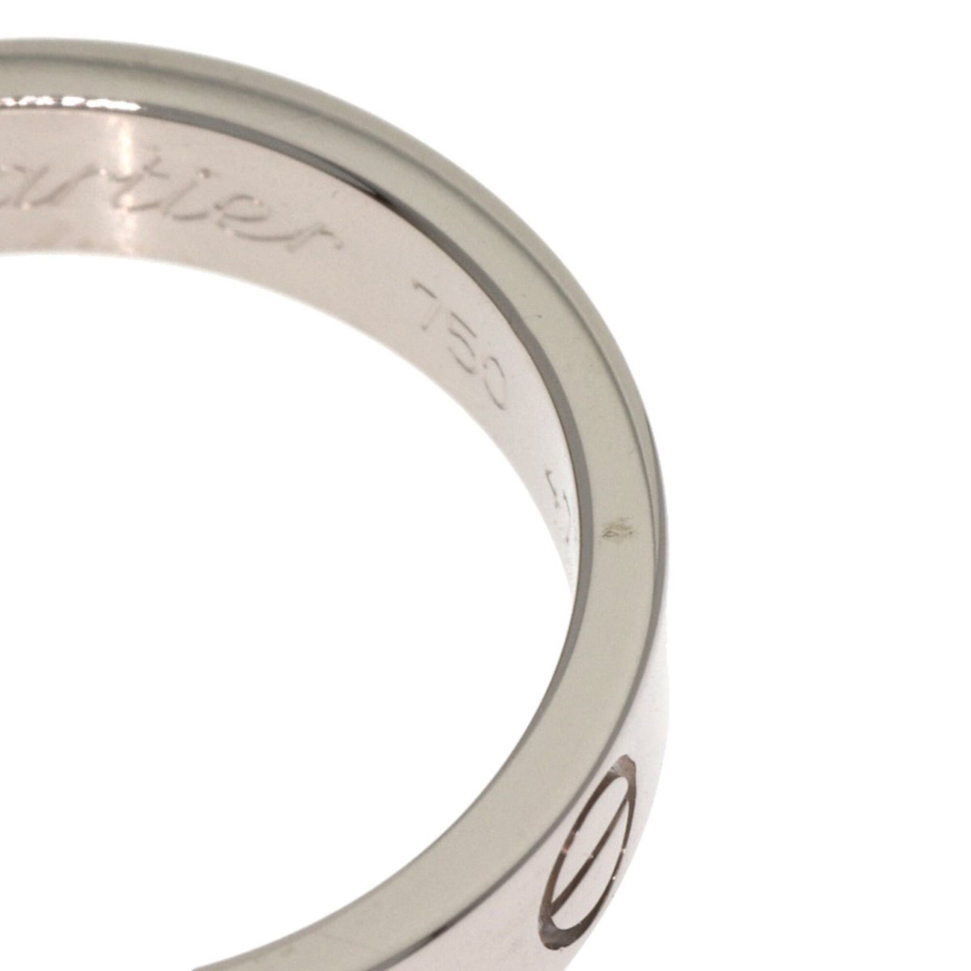 Cartier Cartier Mini Love Ring #47, 18K White Gold, Women's Ring, CARTIER Size ONE SIZE - 6 Thumbnail