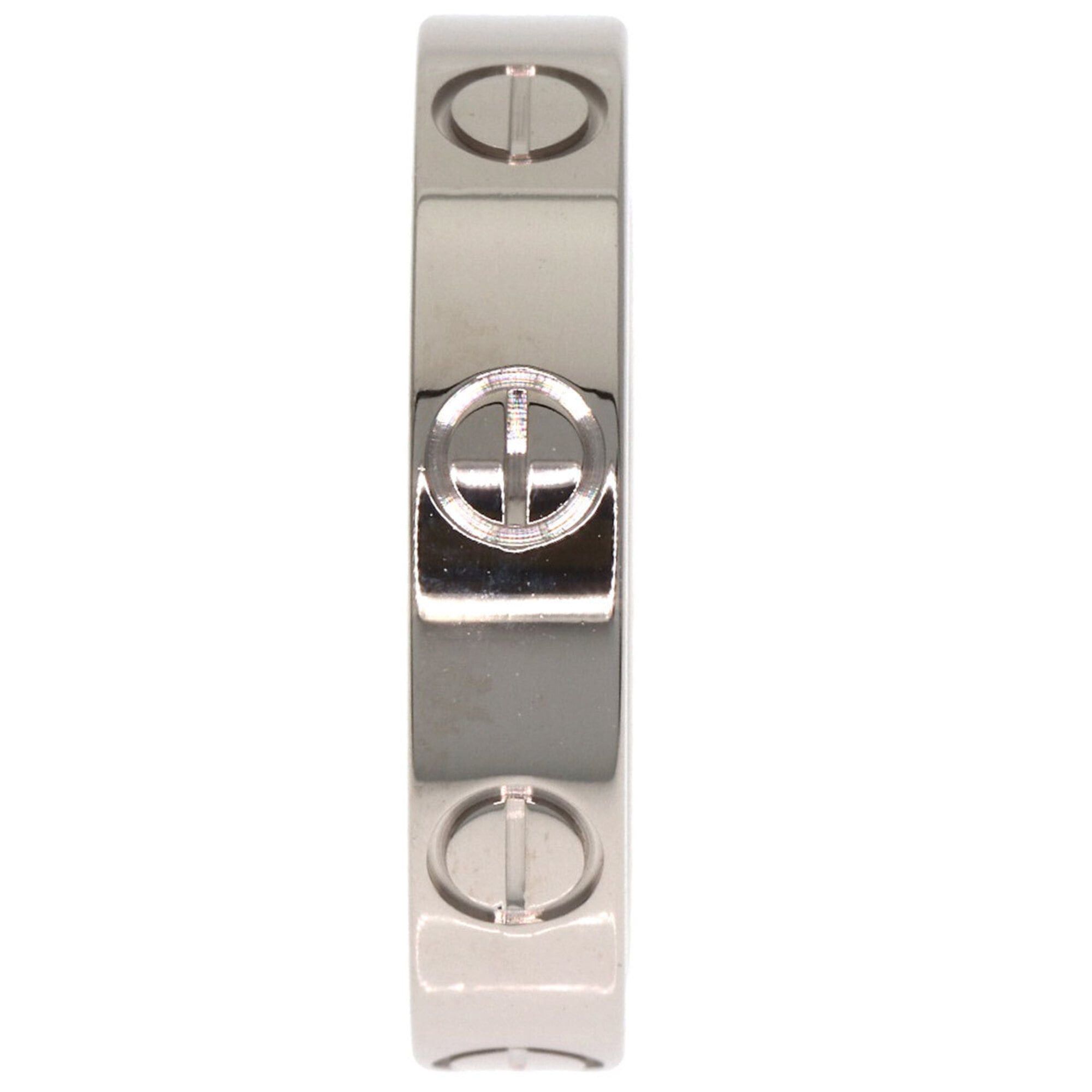 Cartier Cartier Mini Love Ring #47, 18K White Gold, Women's Ring, CARTIER Size ONE SIZE - 3 Thumbnail