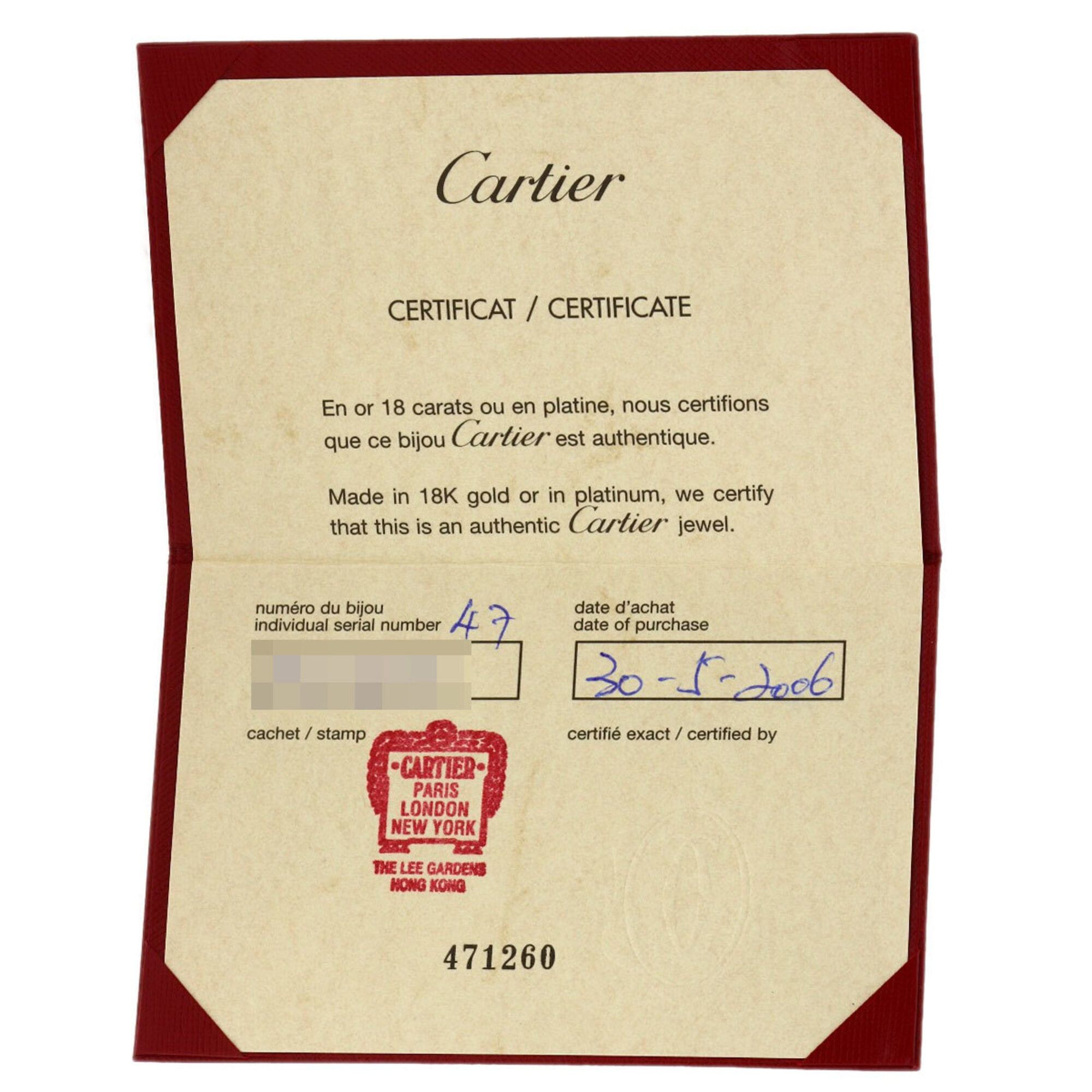 Cartier Cartier Mini Love Ring #47, 18K White Gold, Women's Ring, CARTIER Size ONE SIZE - 7 Thumbnail