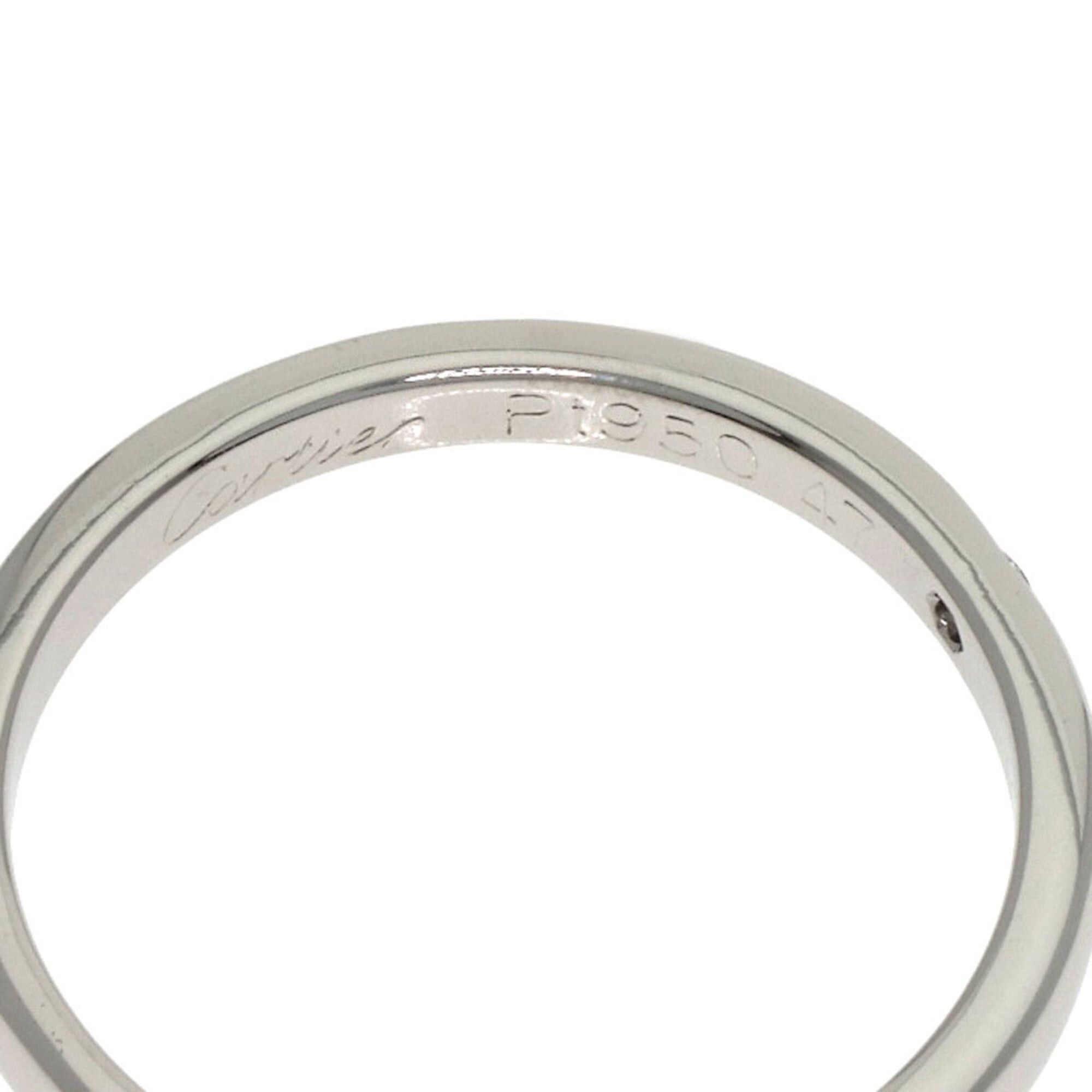 Cartier Cartier Wedding 1P Diamond Ring Platinum PT950 Women's CARTIER Size ONE SIZE - 5 Thumbnail