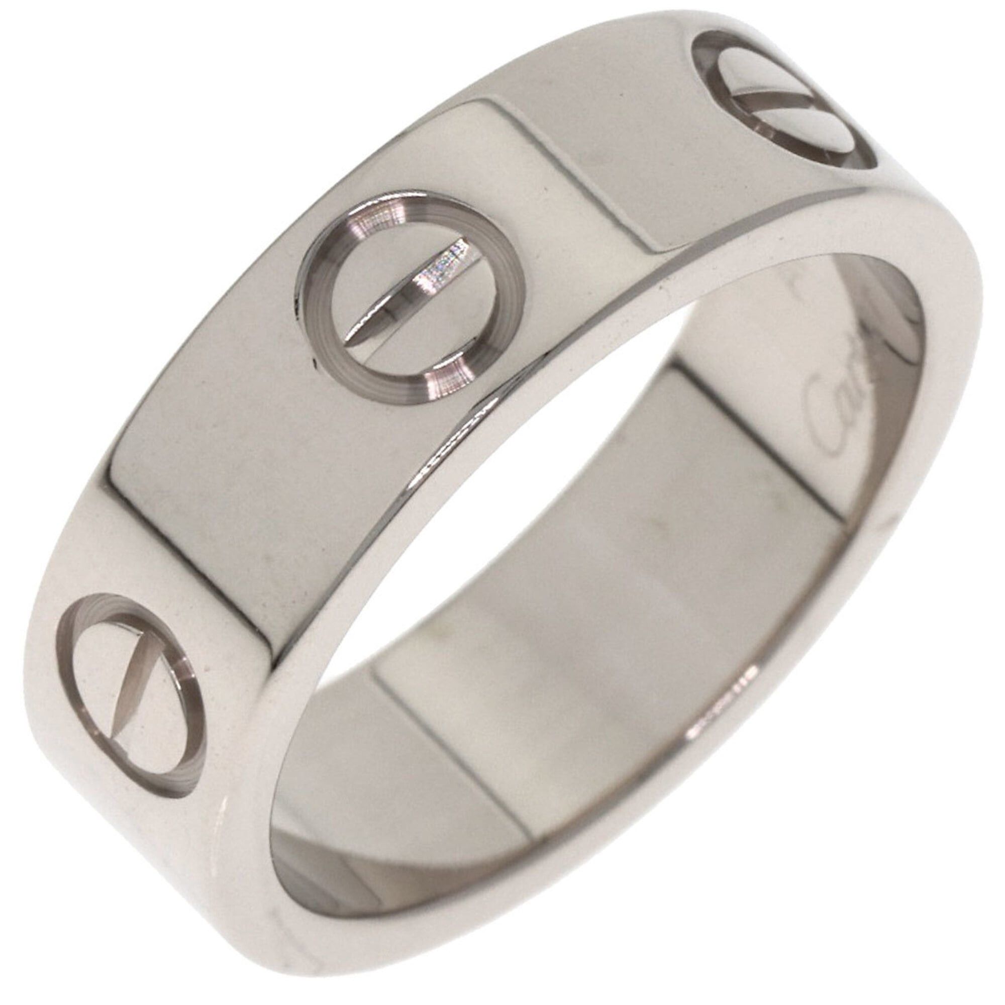 Cartier Cartier Love Ring #49, 18K White Gold, Women's Ring, CARTIER Size ONE SIZE - 2 Thumbnail