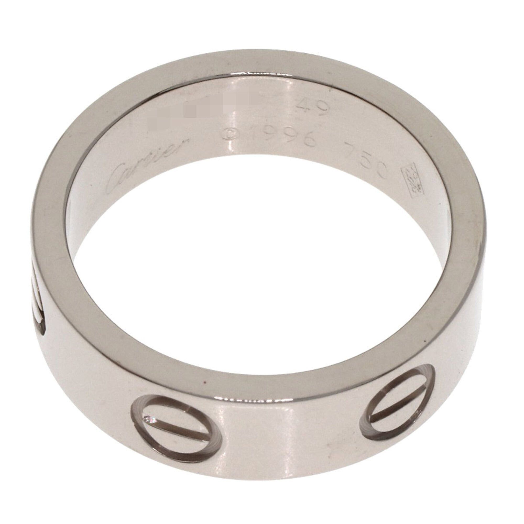 Cartier Cartier Love Ring #49, 18K White Gold, Women's Ring, CARTIER Size ONE SIZE - 4 Thumbnail