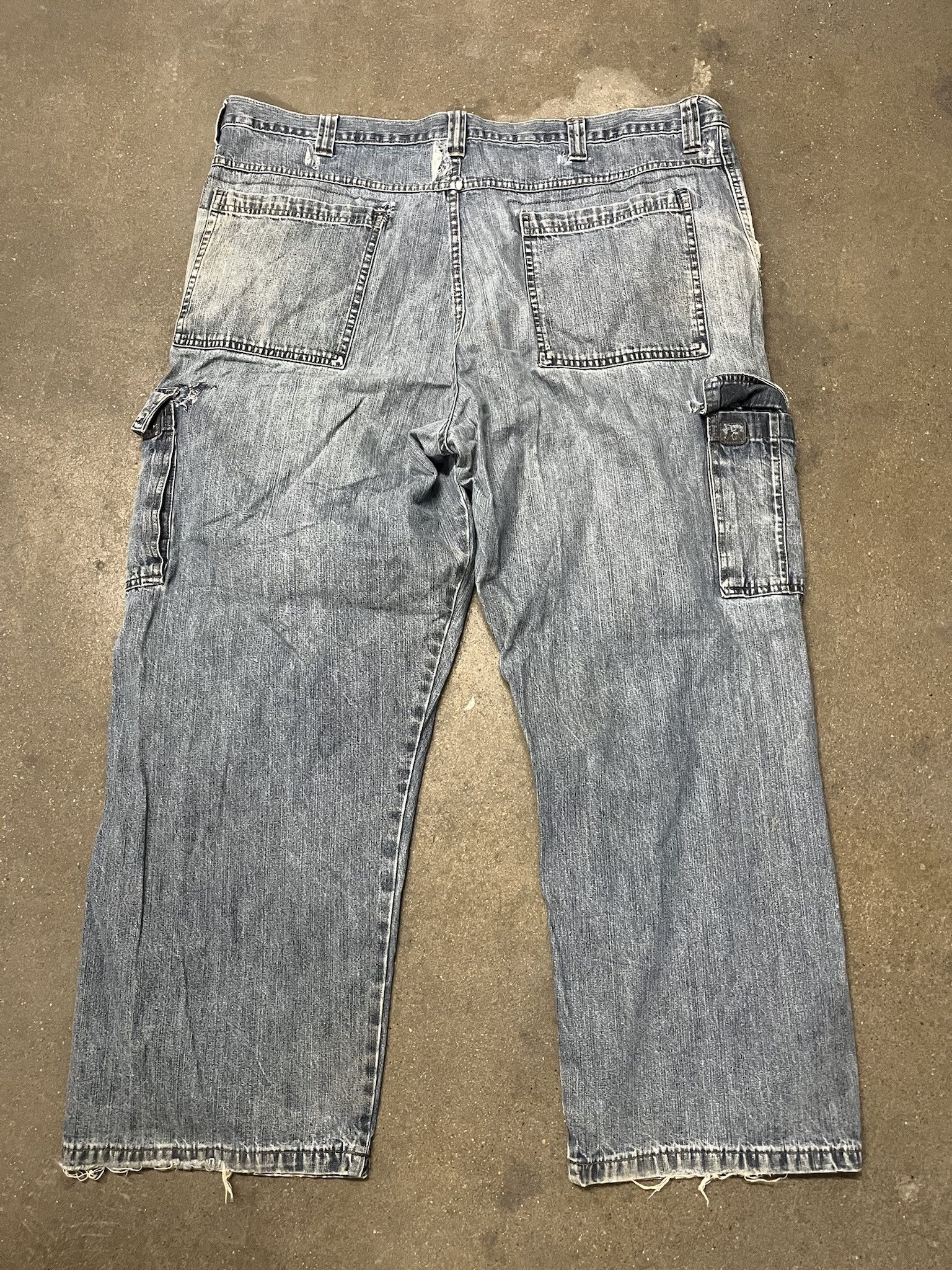 Vintage × Wrangler Vitnage 2000s Wrangler Baggy Cargo Denim Jeans Size 44 Size US 42 / EU 58 - 3 Thumbnail