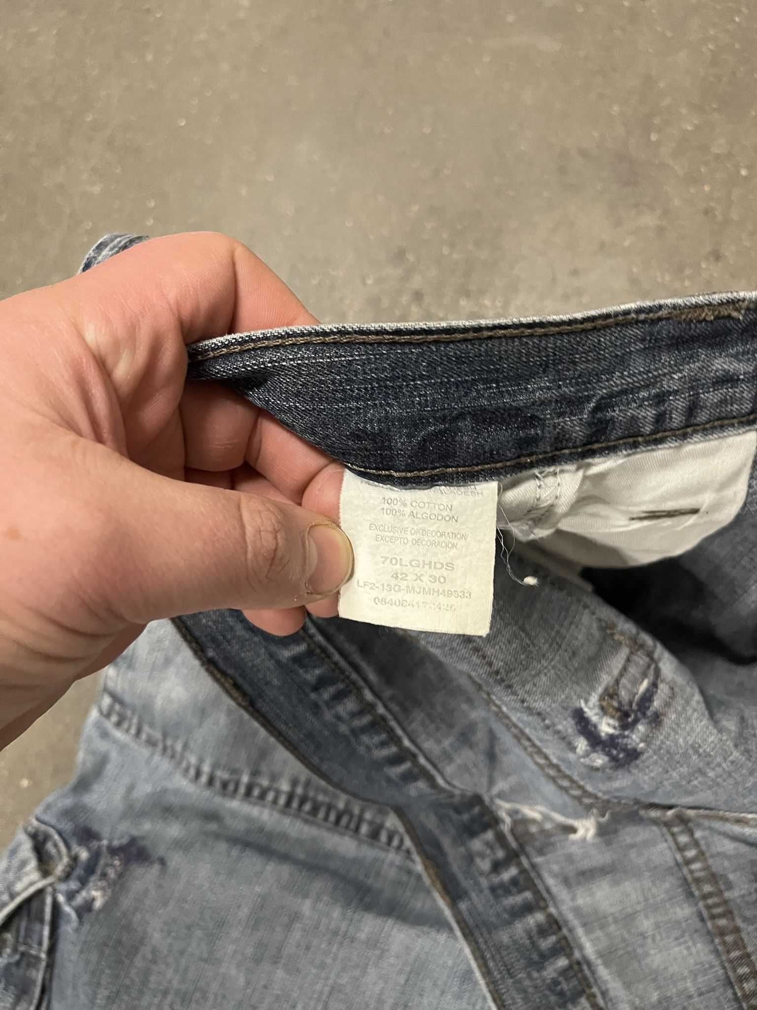 Vintage × Wrangler Vitnage 2000s Wrangler Baggy Cargo Denim Jeans Size 44 Size US 42 / EU 58 - 5 Thumbnail