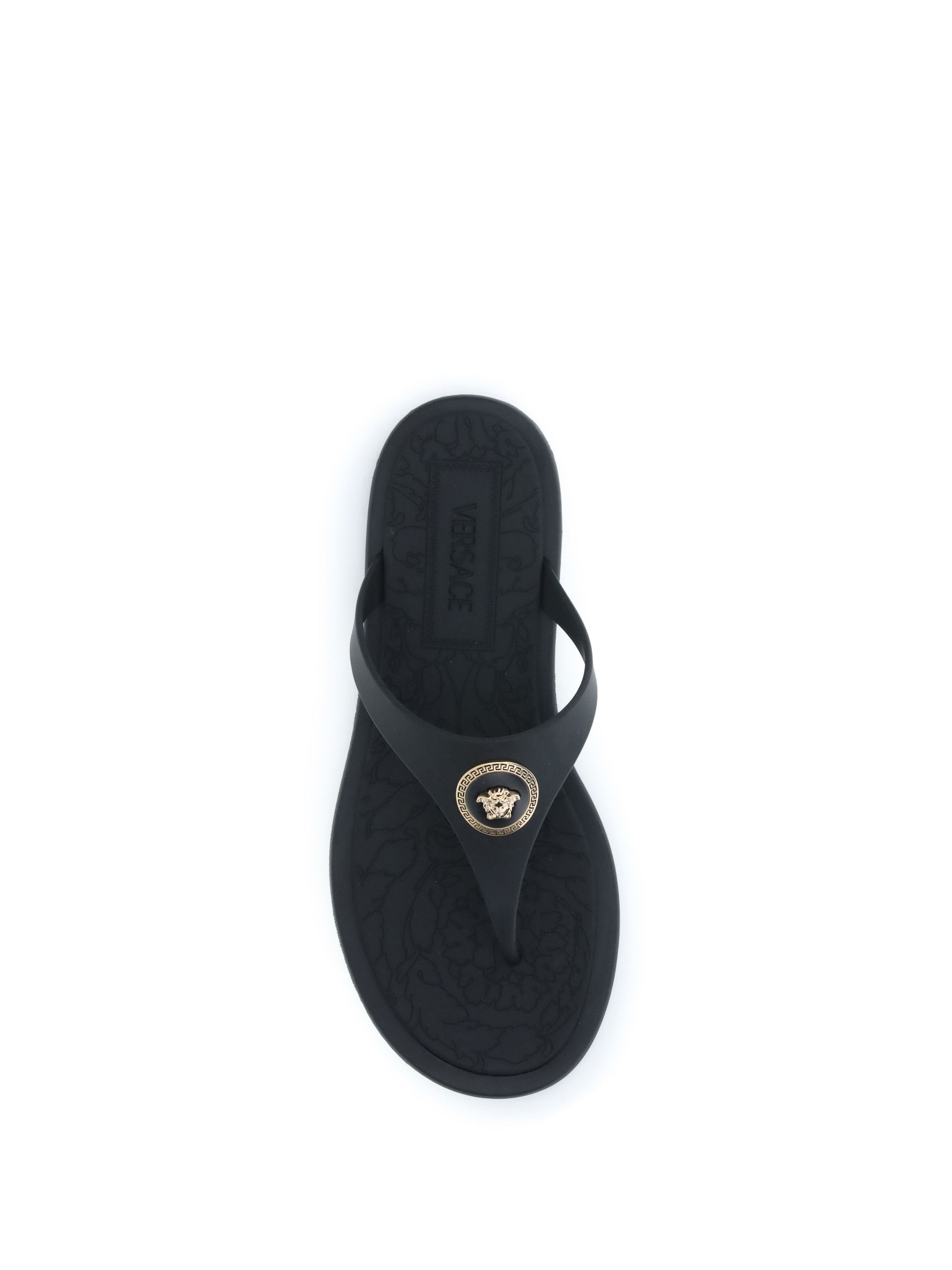 Versace Rubber Thong Sandals Size US 7 / IT 37 - 4 Thumbnail