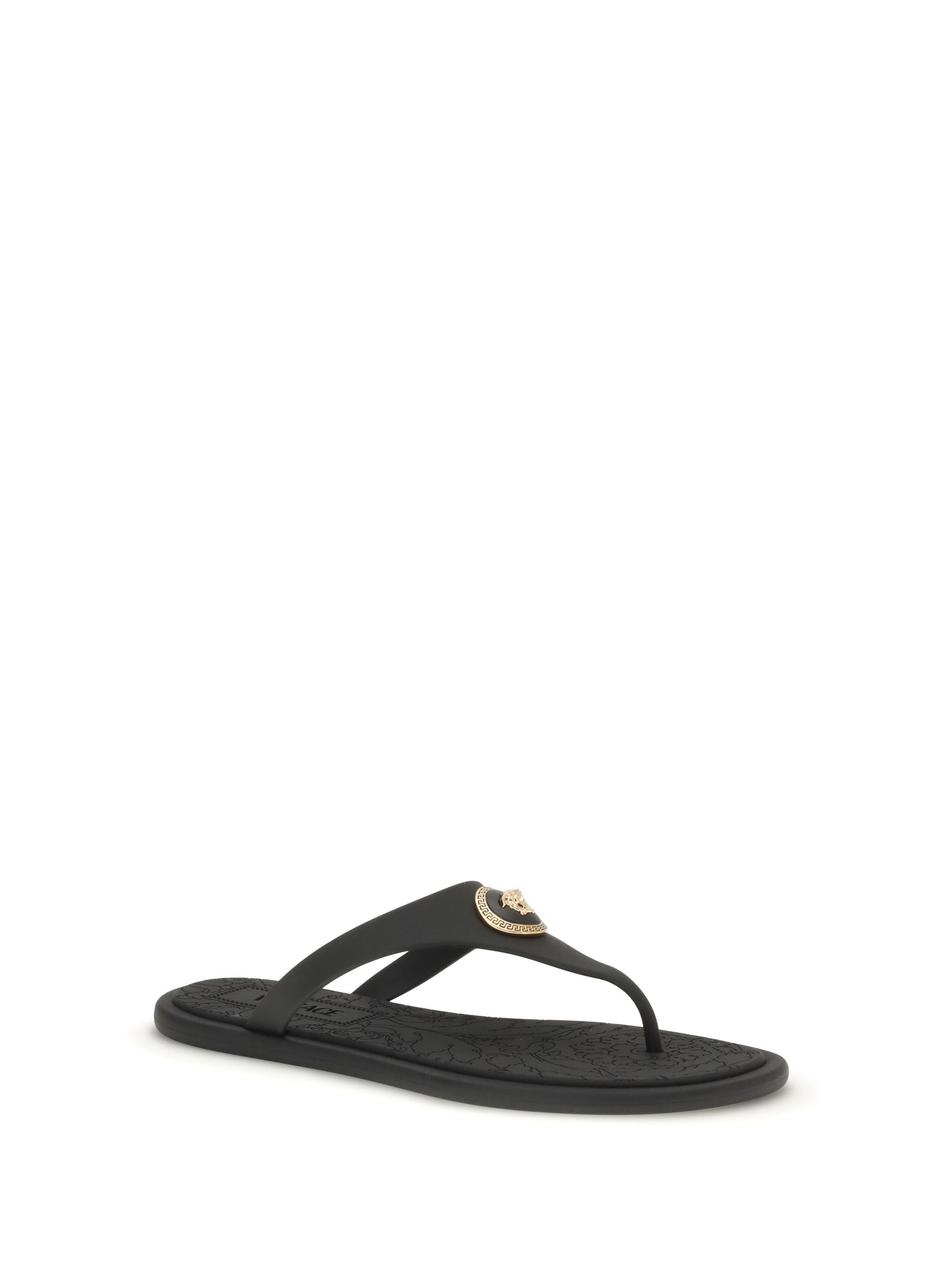 Versace Rubber Thong Sandals Size US 11 / IT 41 - 2 Thumbnail