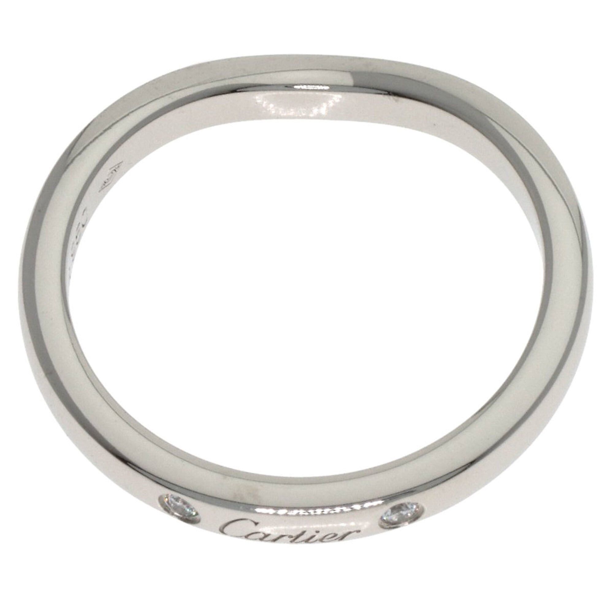 Cartier Cartier Ballerina Wedding 3-Diamond Ring, Size 45, Platinum PT950, Women's. Size ONE SIZE - 4 Thumbnail
