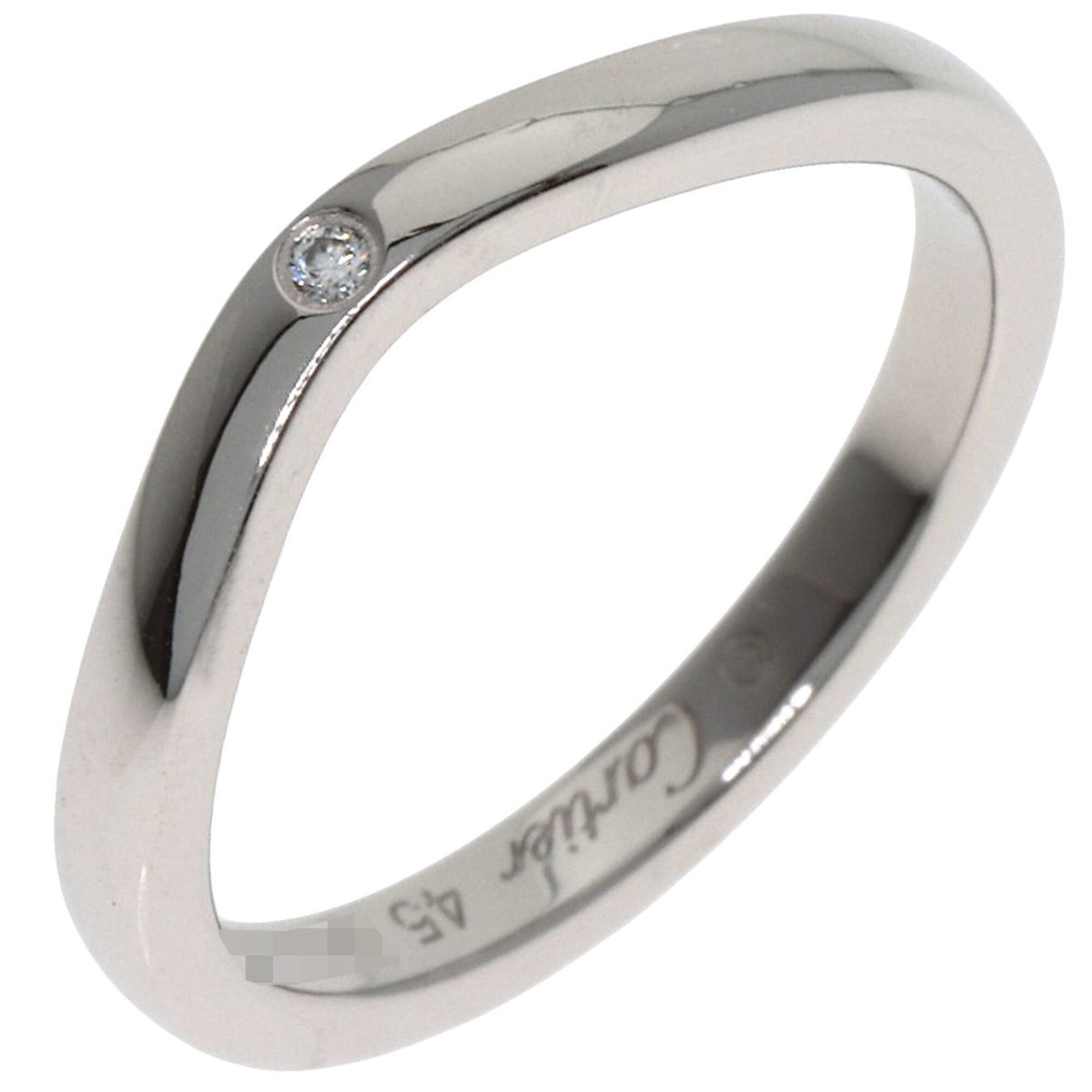 Cartier Cartier Ballerina Wedding 3-Diamond Ring, Size 45, Platinum PT950, Women's. Size ONE SIZE - 2 Thumbnail