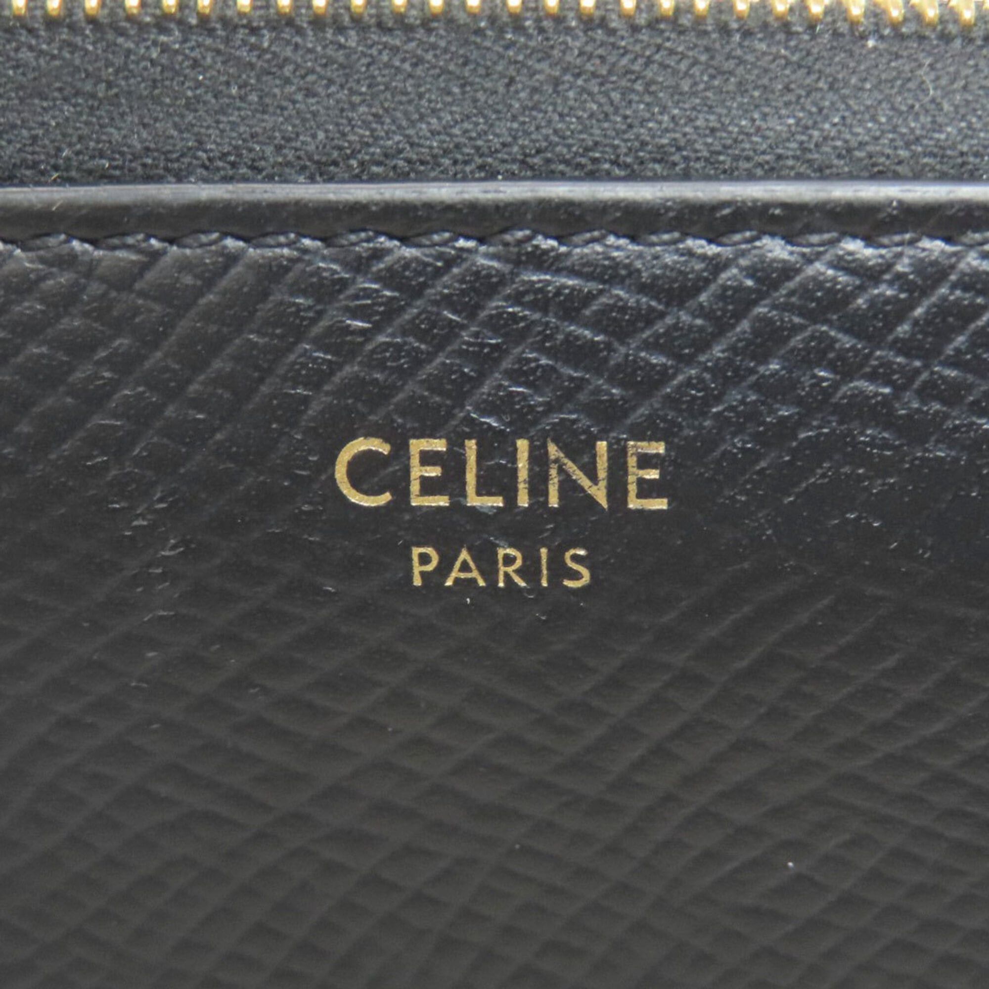 Celine Celine Round Zip Long Wallet Leather Women's CELINE Size ONE SIZE - 6 Thumbnail