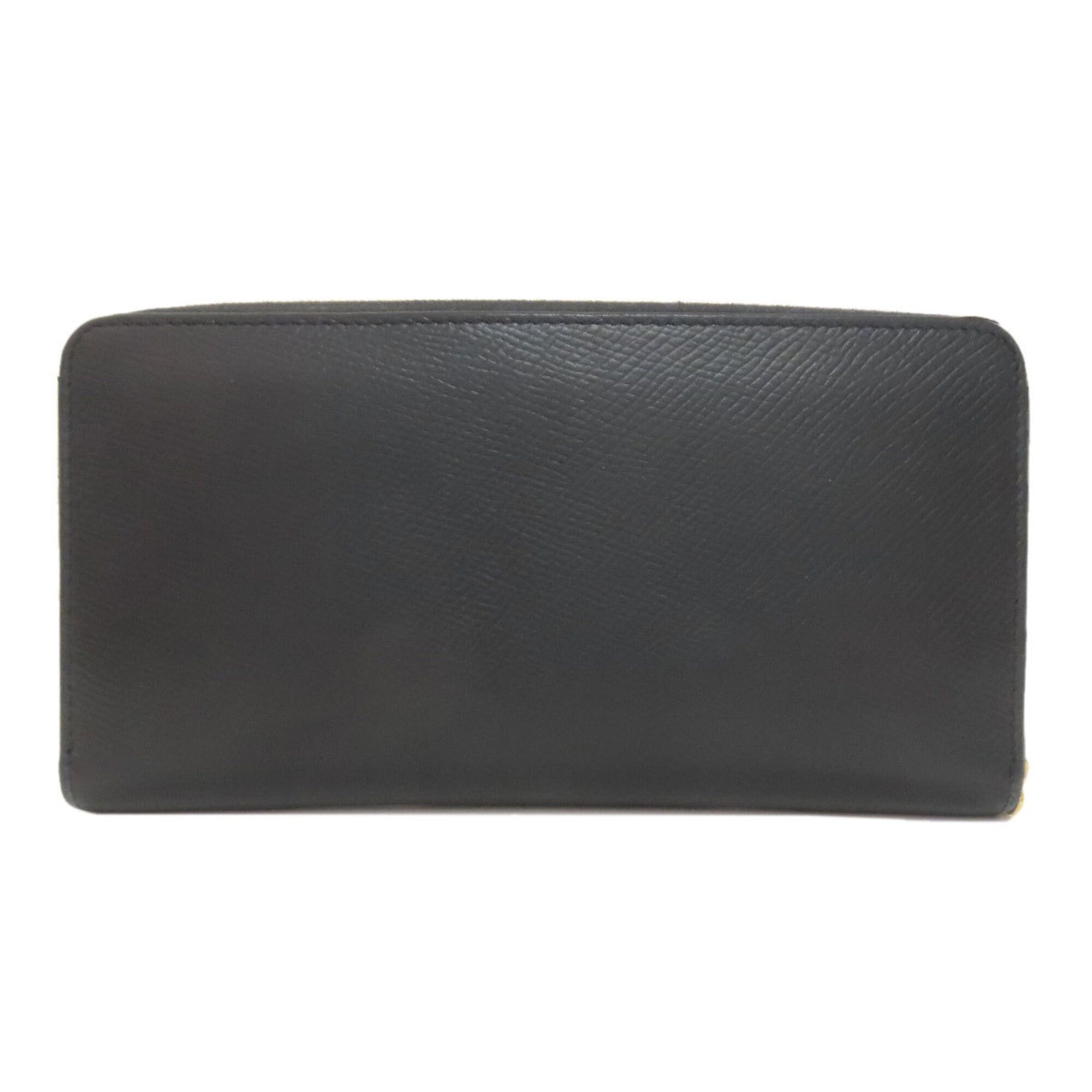 Celine Celine Round Zip Long Wallet Leather Women's CELINE Size ONE SIZE - 2 Thumbnail