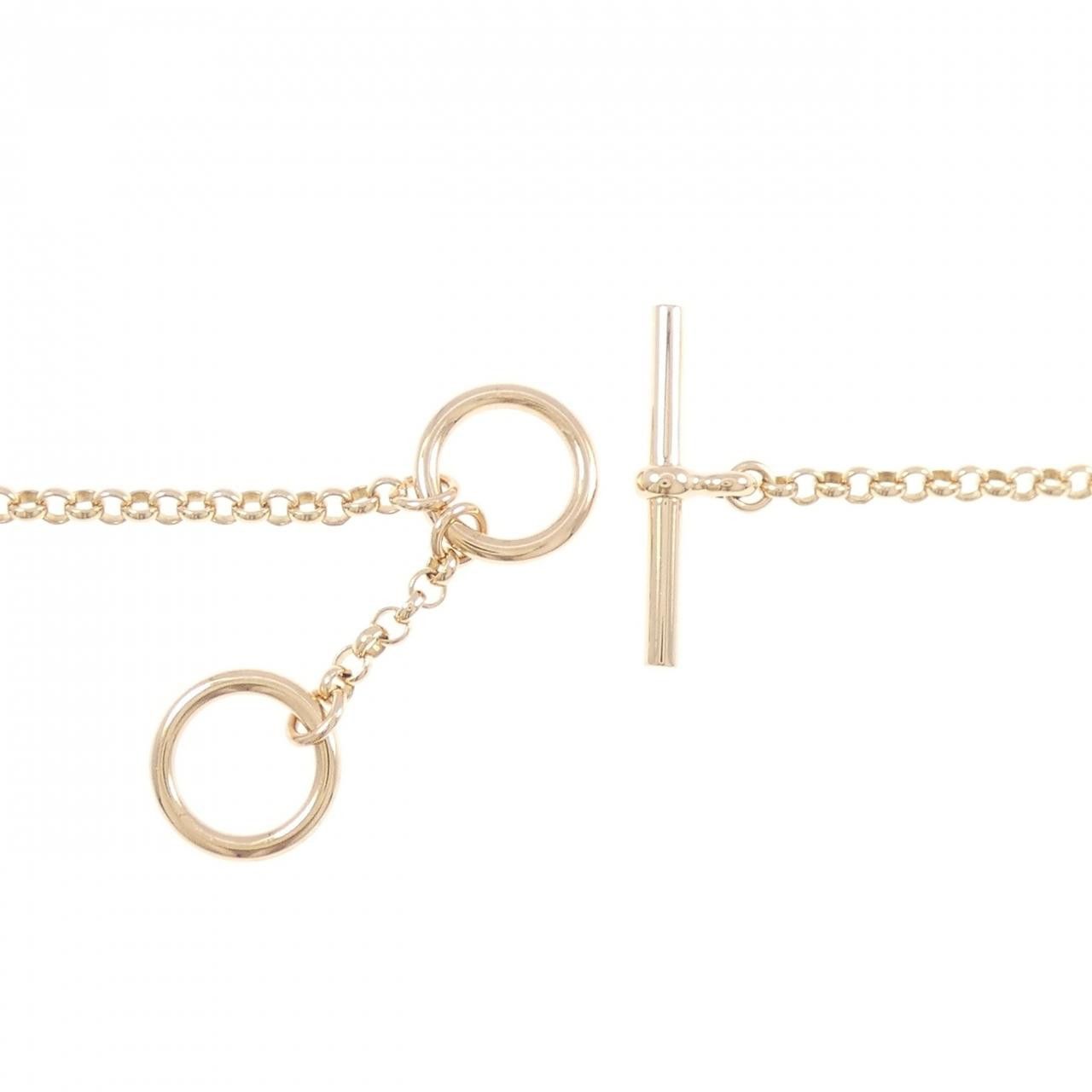 Hermes Hermes Hermes Ex-Libris 750 Pink Gold Diamond Necklace Precious Metal Necklace DUTY FREE for USA Size ONE SIZE - 5 Thumbnail