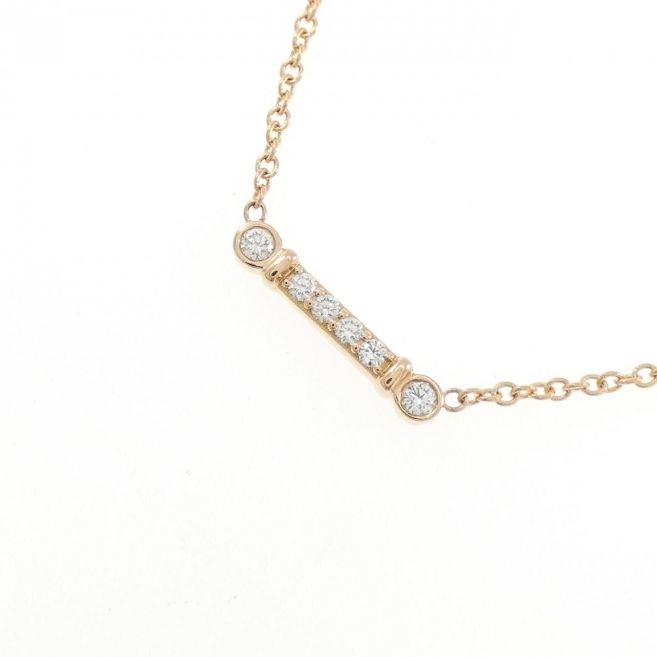 Tiffany & Co. Tiffany & Co. Tiffany Fleur de Lis Stem 750 Pink Gold Diamond Necklace Precious Metal Necklace 60012041 DUTY FREE for USA Size ONE SIZE - 3 Thumbnail