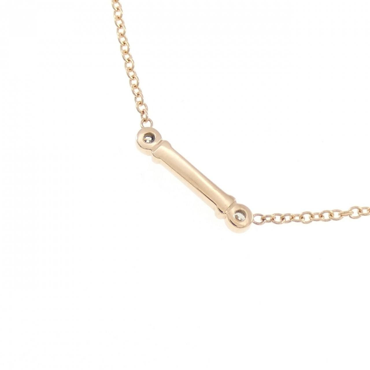 Tiffany & Co. Tiffany & Co. Tiffany Fleur de Lis Stem 750 Pink Gold Diamond Necklace Precious Metal Necklace 60012041 DUTY FREE for USA Size ONE SIZE - 4 Thumbnail