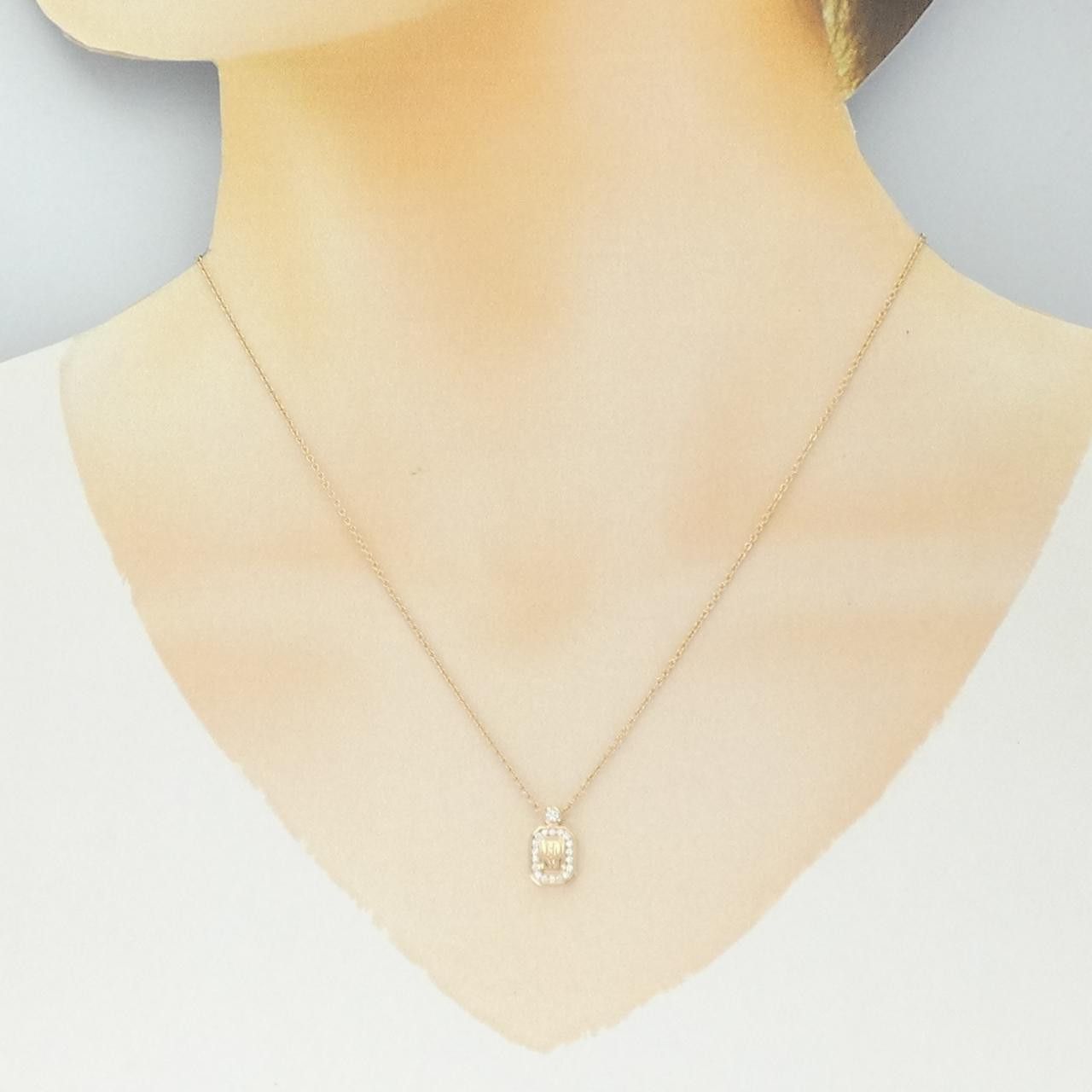 Harry Winston Harry Winston Harry Winston HW Logo 750 Pink Gold Diamond Necklace Precious Metal Necklace DUTY FREE for USA Size ONE SIZE - 6 Thumbnail