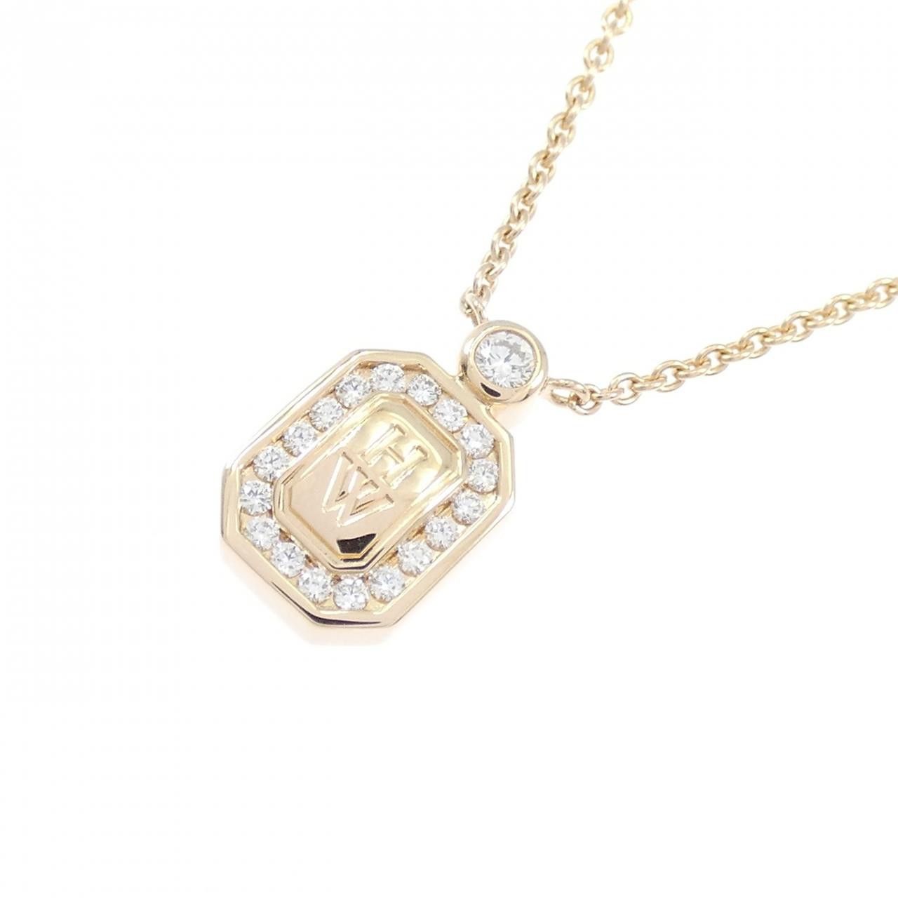 Harry Winston Harry Winston Harry Winston HW Logo 750 Pink Gold Diamond Necklace Precious Metal Necklace DUTY FREE for USA Size ONE SIZE - 3 Thumbnail