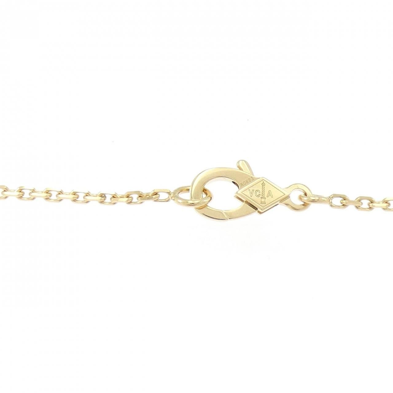 Van Cleef & Arpels Van Cleef & Arpels Van Cleef & Arpels Vintage Alhambra 750 Yellow Gold Diamond Necklace Limited Precious Metal Necklace DUTY FREE for USA Size ONE SIZE - 5 Thumbnail