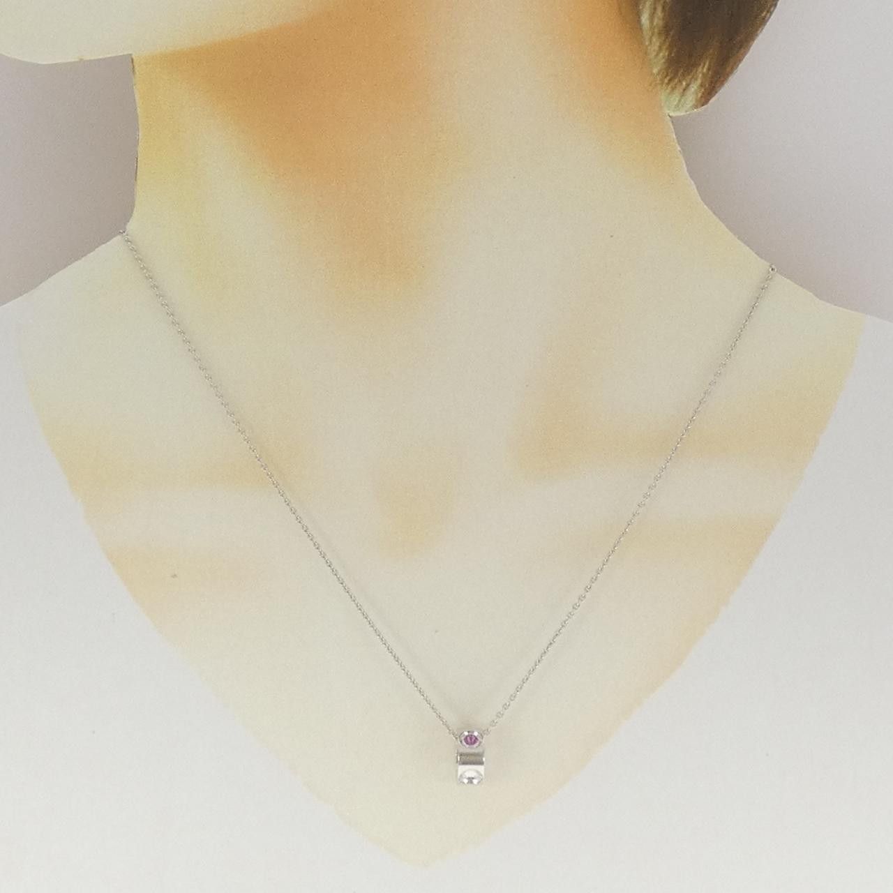 Louis Vuitton Louis Vuitton Louis Vuitton Empreinte Au750 White Gold Sapphire Necklace Precious Metal Necklace DUTY FREE for USA Size ONE SIZE - 6 Thumbnail