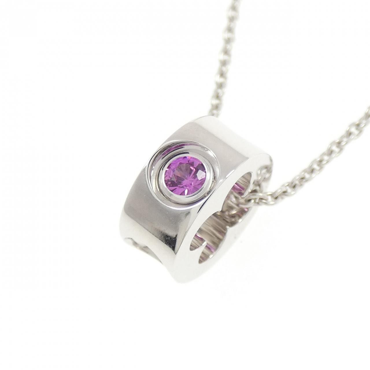 Louis Vuitton Louis Vuitton Louis Vuitton Empreinte Au750 White Gold Sapphire Necklace Precious Metal Necklace DUTY FREE for USA Size ONE SIZE - 3 Thumbnail