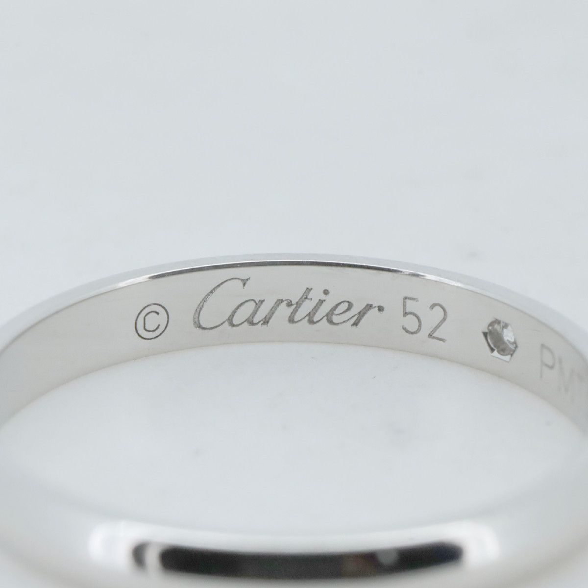 Cartier Cartier Cartier 1895 Pt950 Diamond Ring Size 52 Precious Metal Ring CRB4057752 DUTY FREE for USA Size ONE SIZE - 2 Thumbnail
