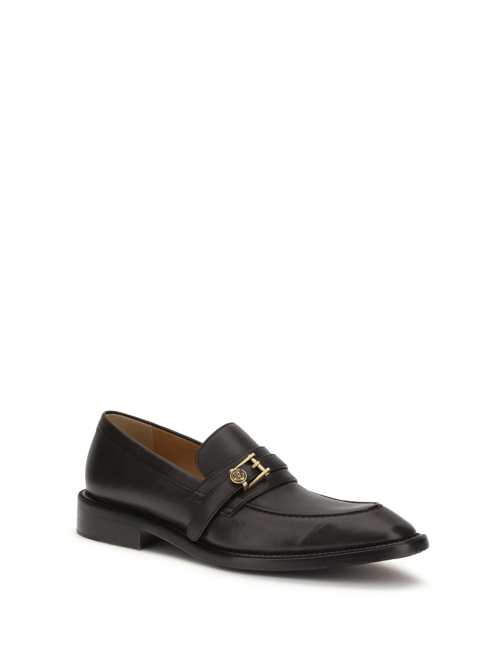 Versace Leather Loafers with Medusa accessory Size US 11 / EU 44 - 2 Thumbnail