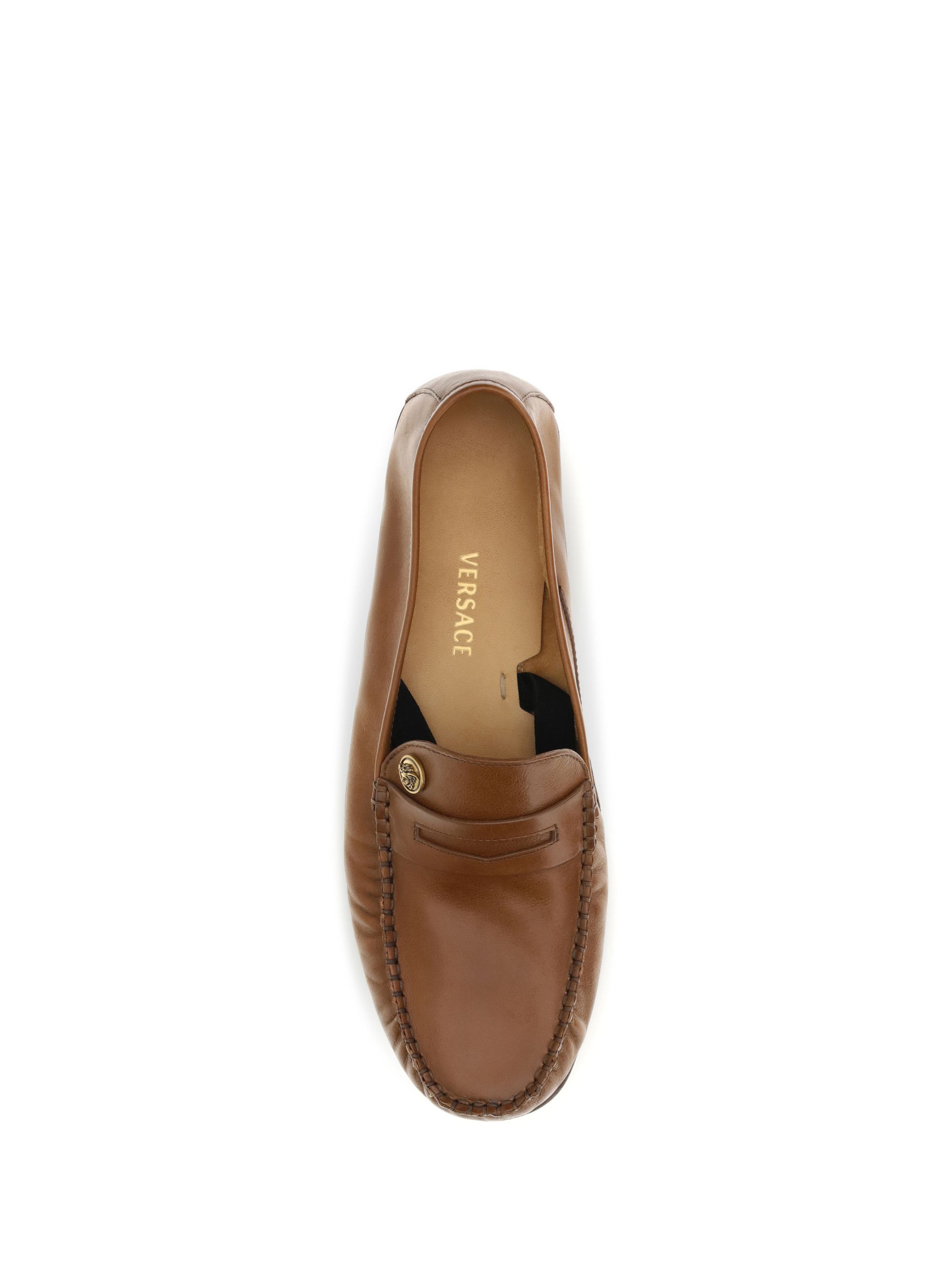 Versace Leather Loafers Size US 8 / EU 41 - 4 Thumbnail