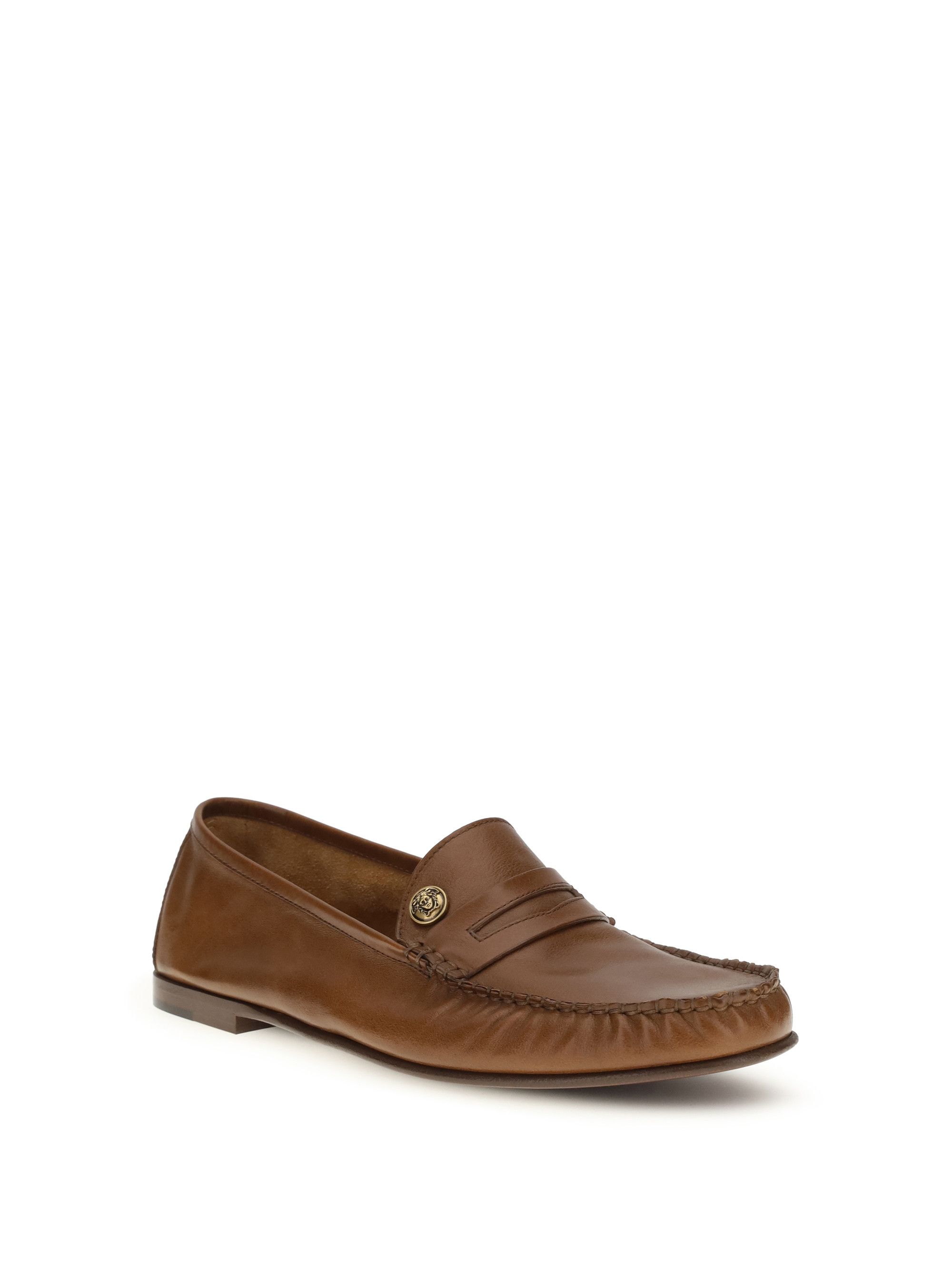 Versace Leather Loafers Size US 10 / EU 43 - 2 Thumbnail