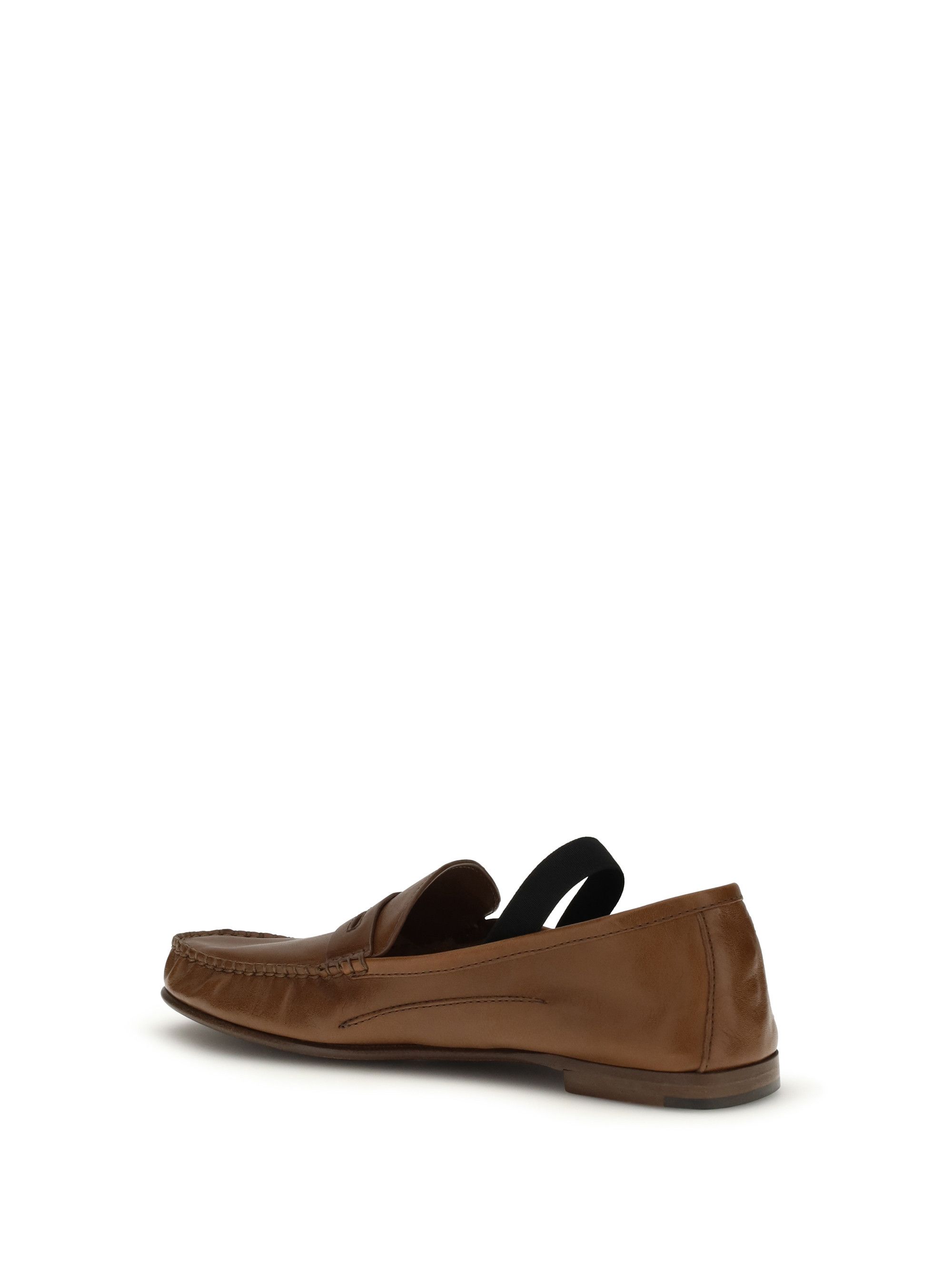 Versace Leather Loafers Size US 7 / IT 37 - 3 Thumbnail