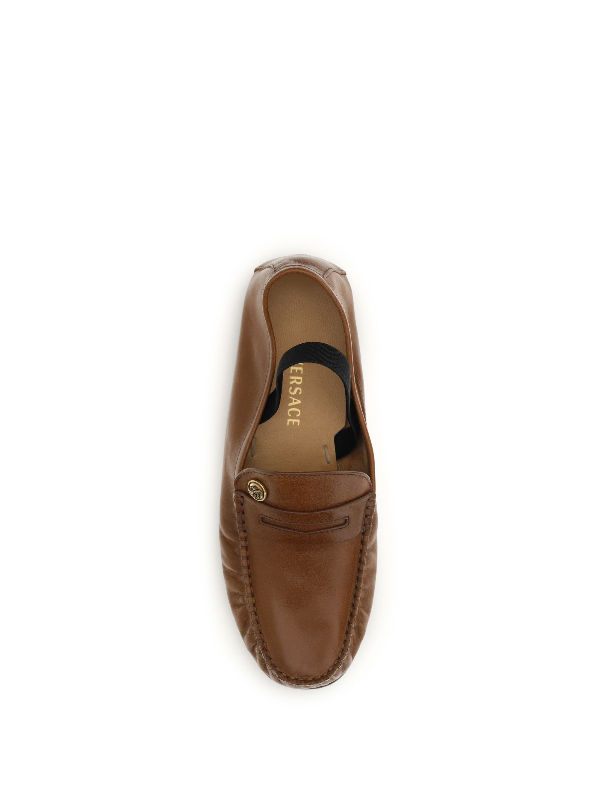 Versace Leather Loafers Size US 7.5 / IT 37.5 - 4 Thumbnail