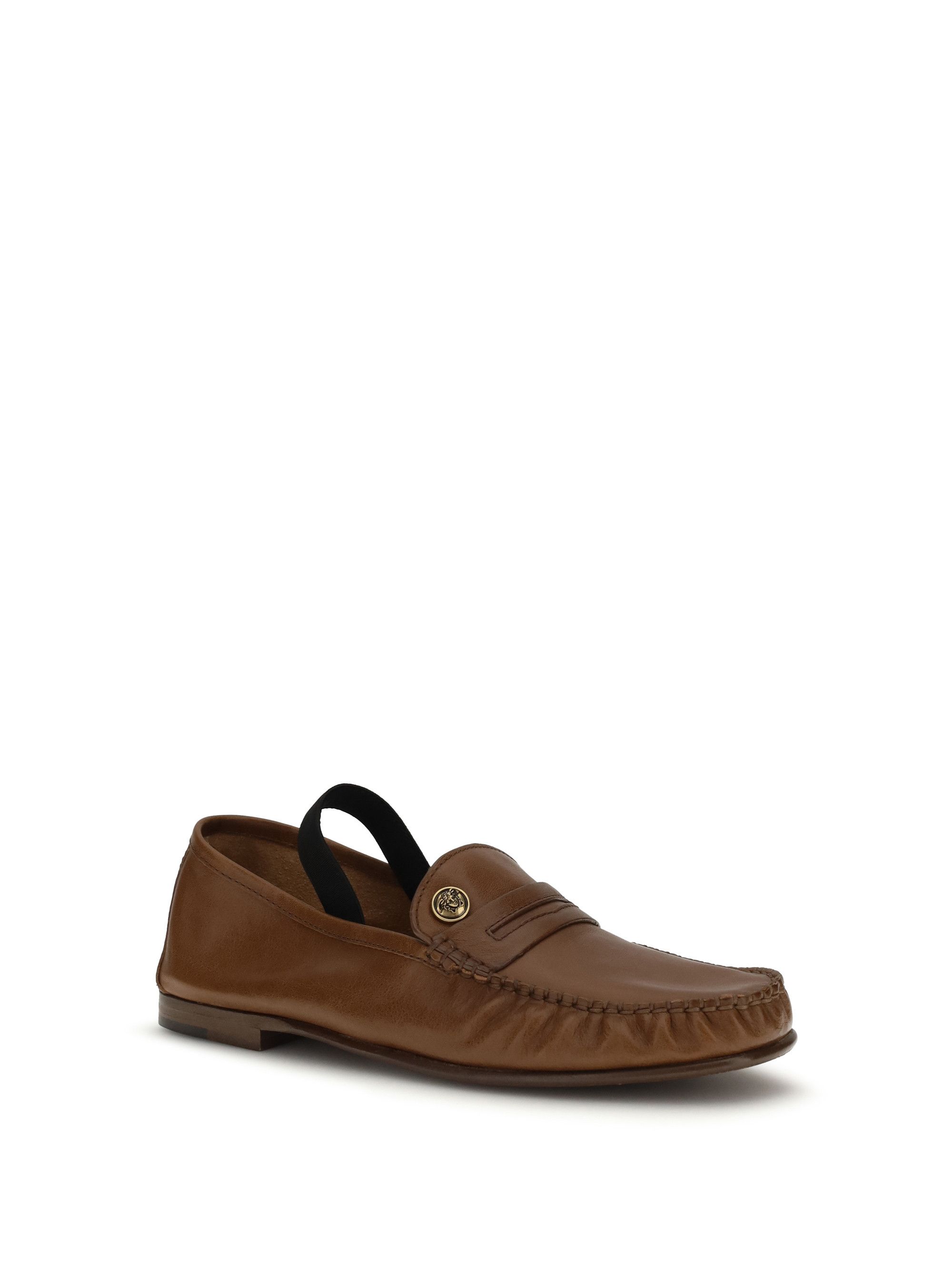 Versace Leather Loafers Size US 7.5 / IT 37.5 - 2 Thumbnail