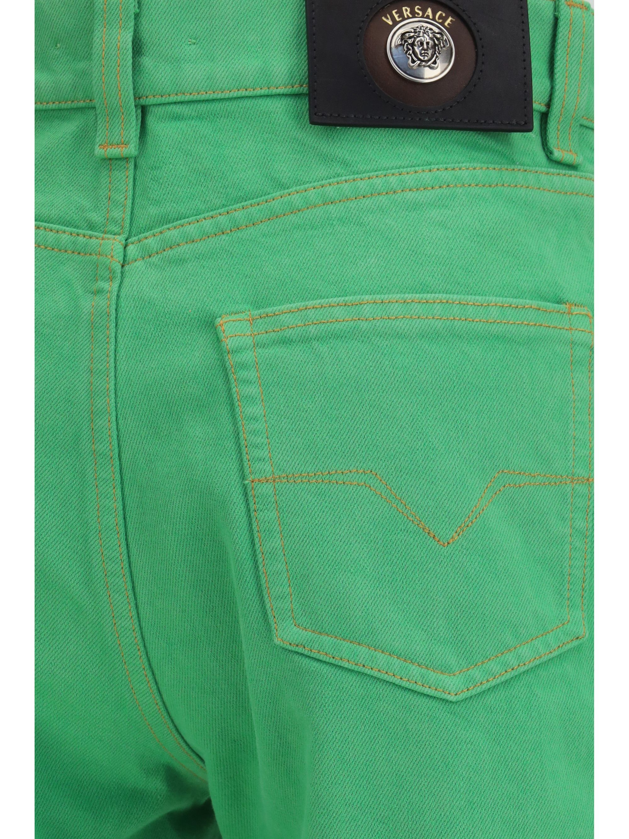 Versace Cropped cotton denim Jeans Size 26" / US 2 / IT 38 - 3 Thumbnail