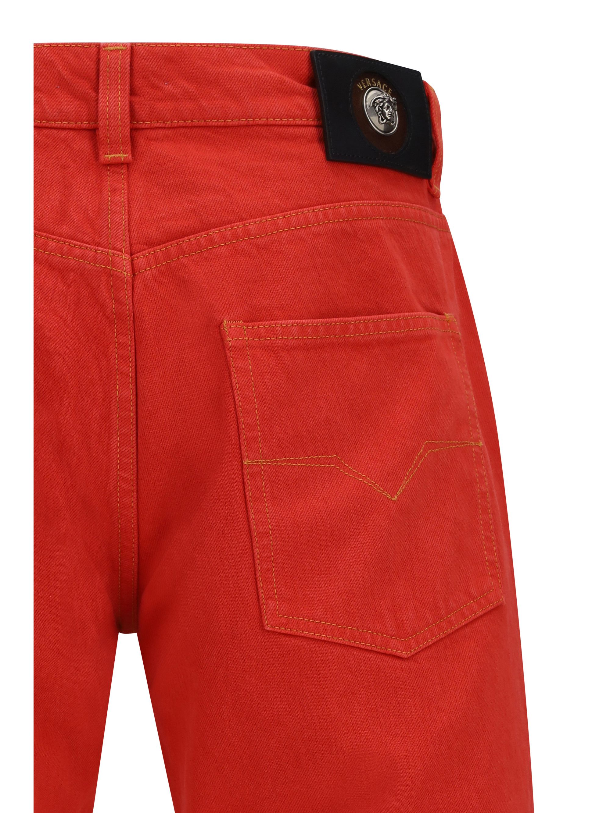 Versace Straight-leg cotton denim Jeans Size US 30 / EU 46 - 3 Thumbnail