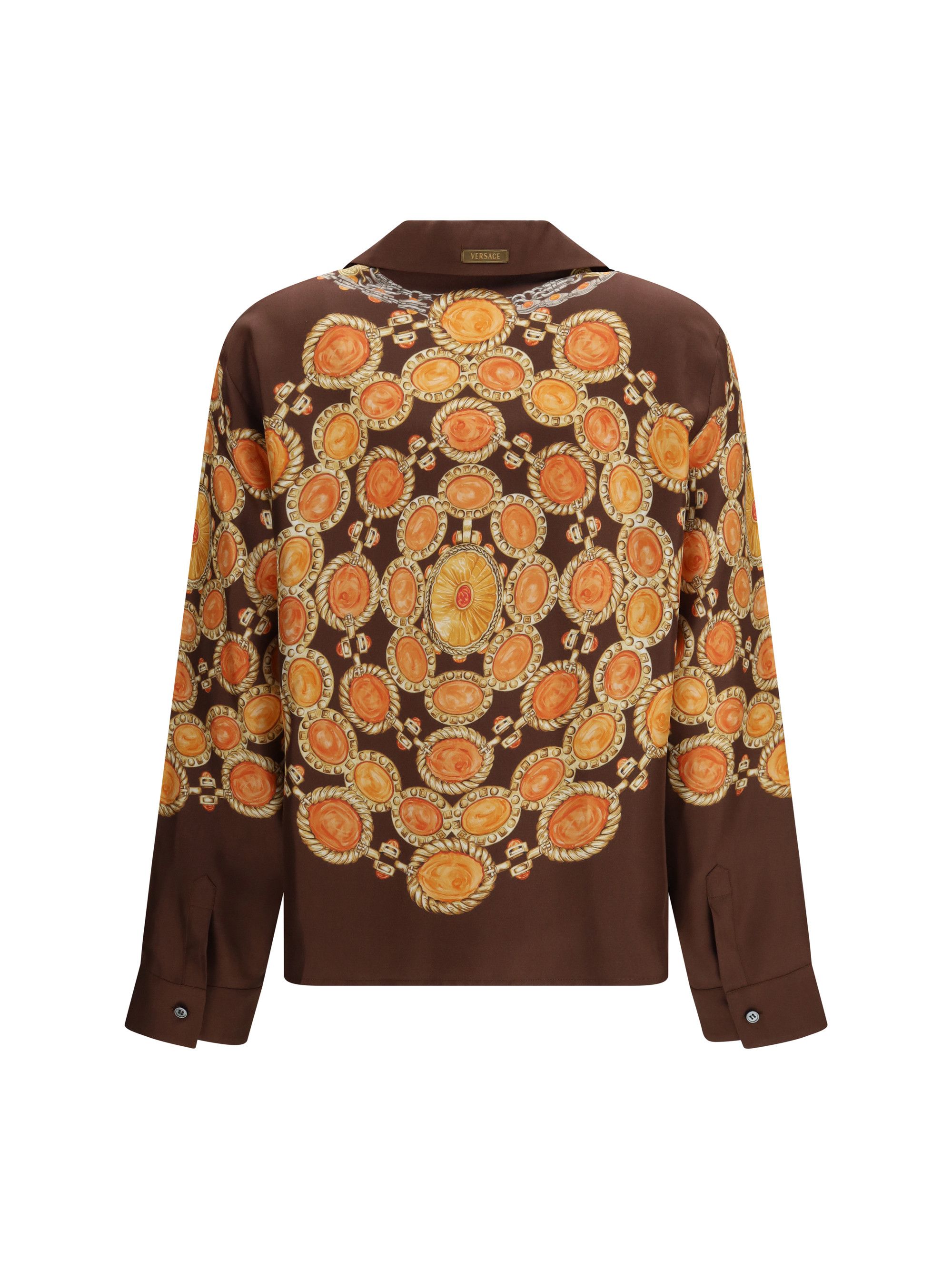 Versace Chain print buttoned Shirt Size M / US 6-8 / IT 42-44 - 2 Thumbnail
