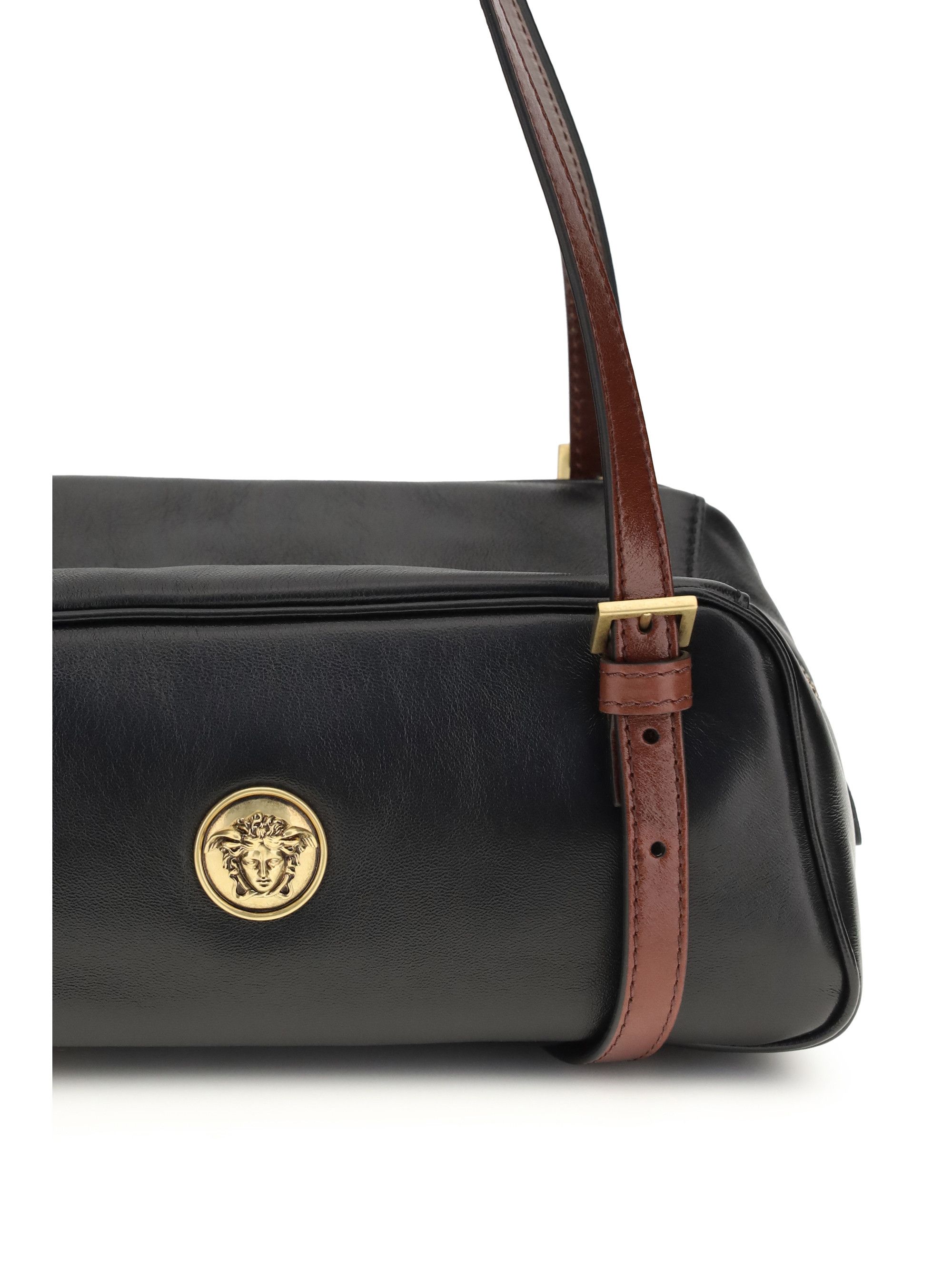 Versace Emblème bowling nappa Shoulder Bag Size ONE SIZE - 4 Thumbnail